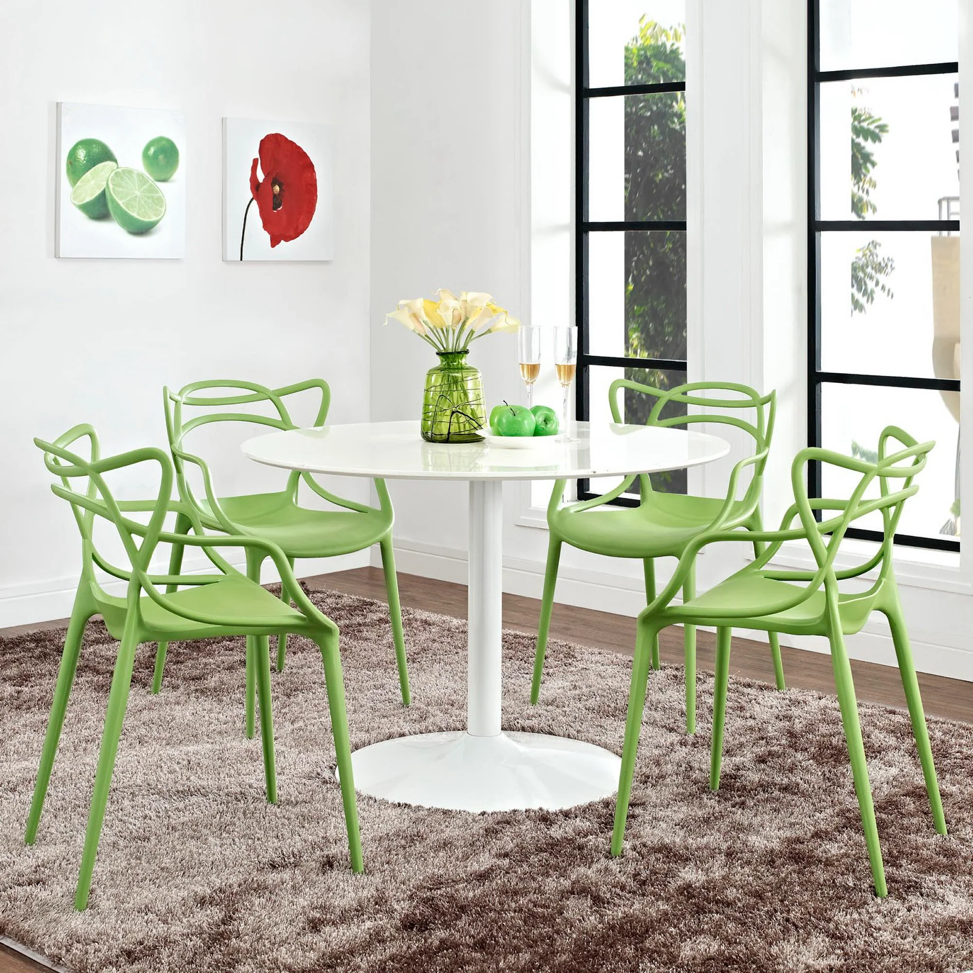 Entangled Dining Set Set of 4 by Modway - Image 6