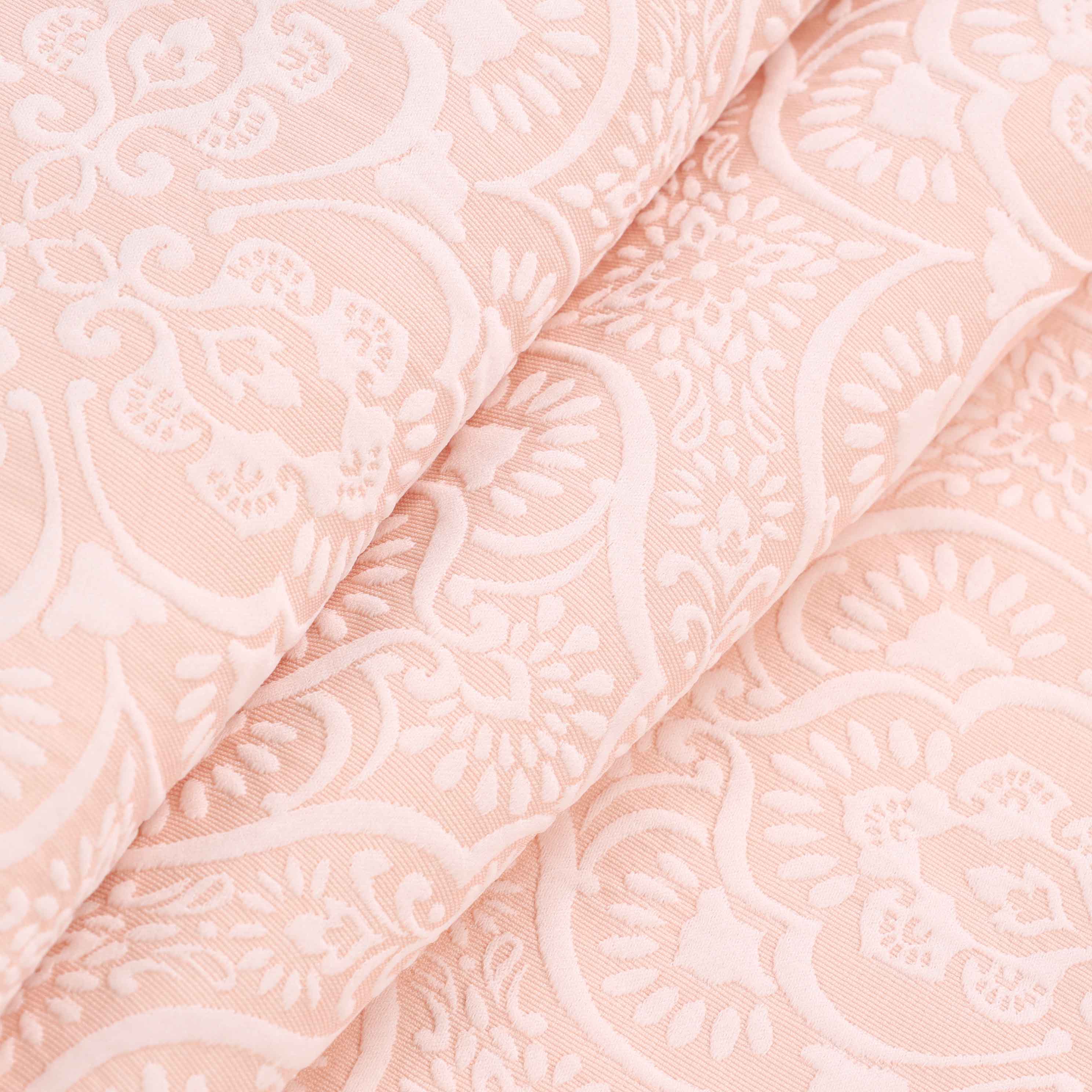 Enzy Medium Weight Floral Matelasse 3 Piece Bedspread Pillow Sham Set - Image 28