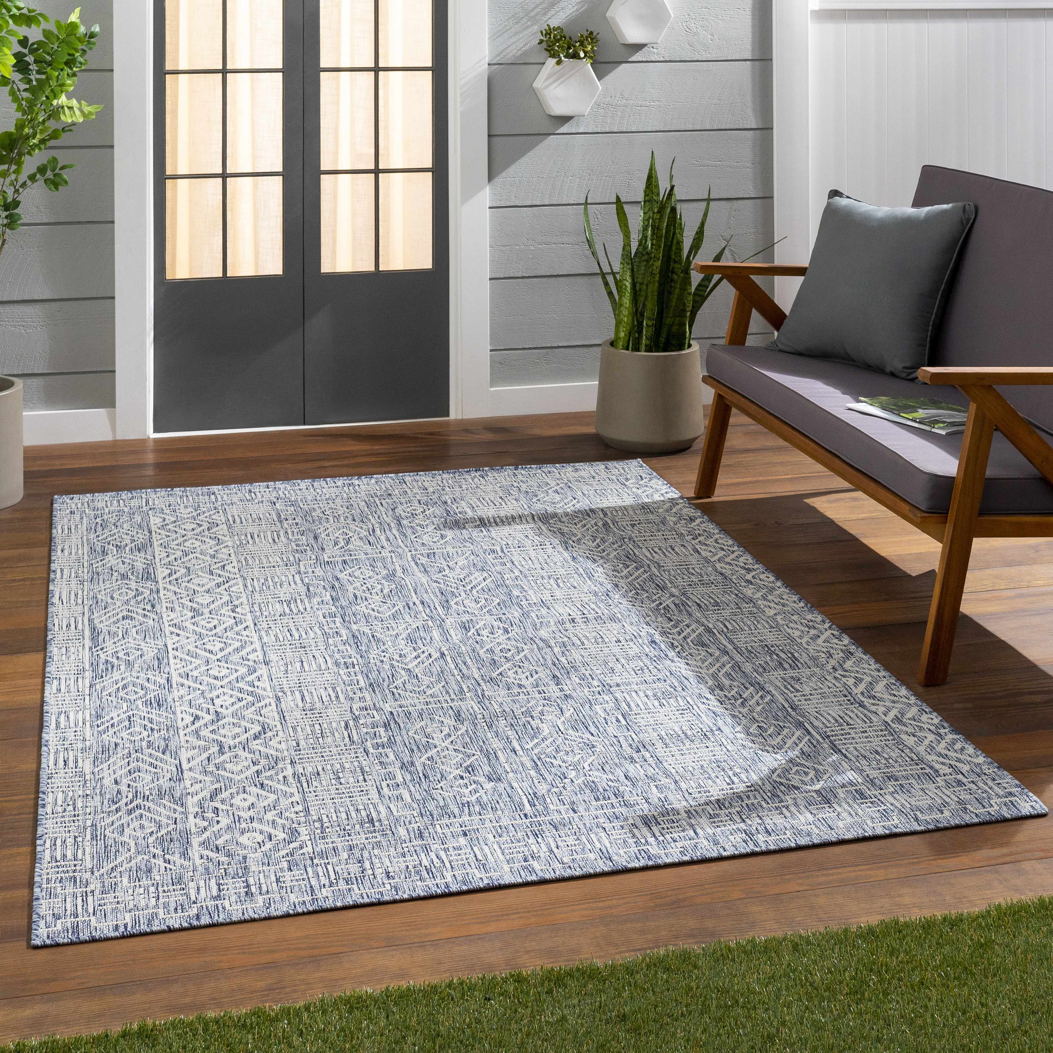 Epson Blue Indoor & Outdoor Rug - Clearance - Image 10