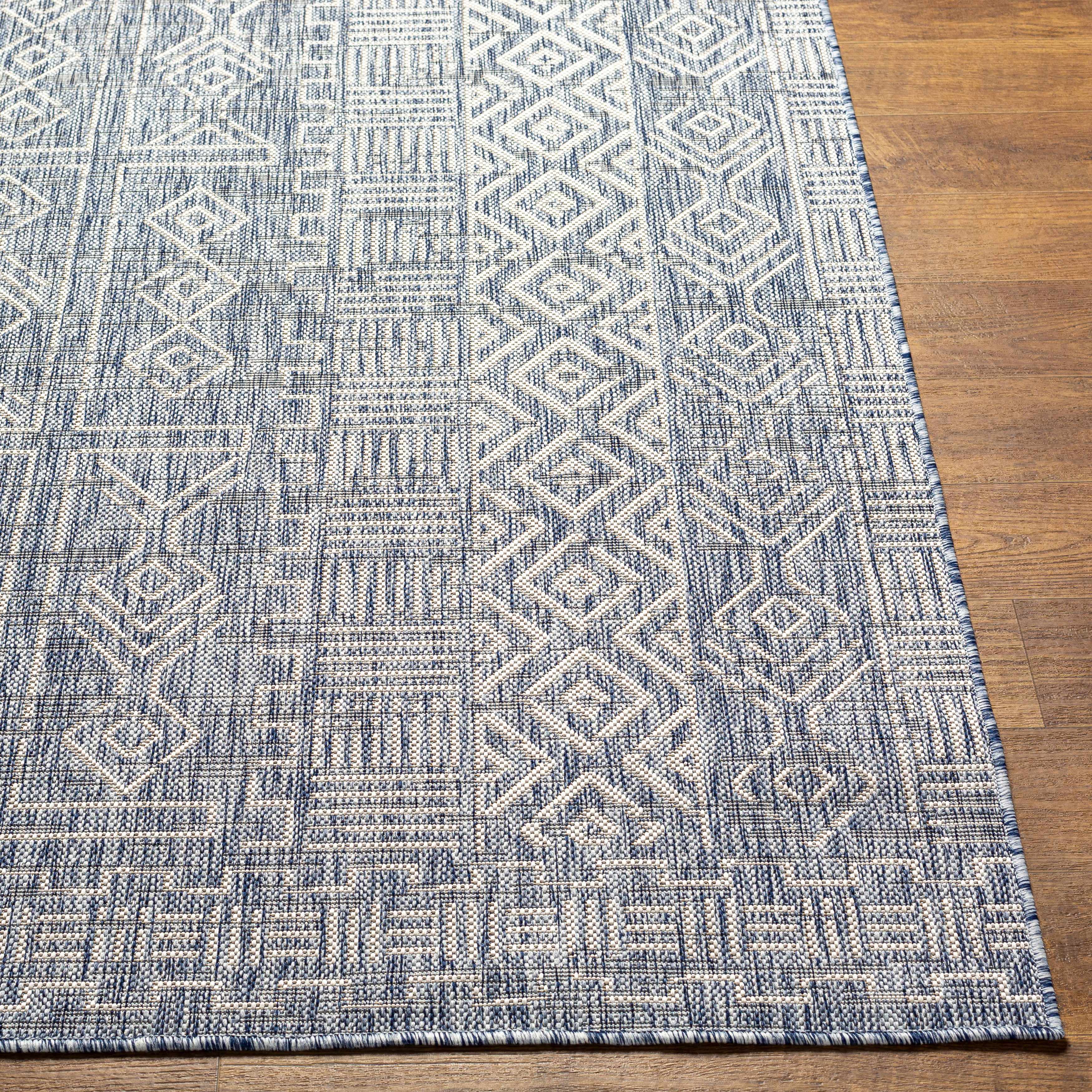 Epson Blue Indoor & Outdoor Rug - Clearance - Image 12