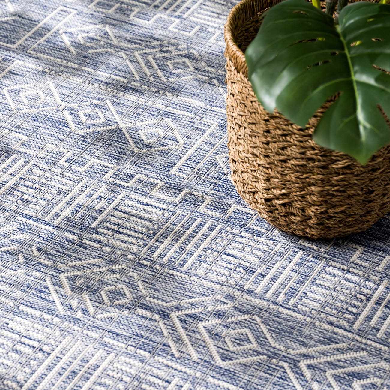 Epson Blue Indoor & Outdoor Rug - Clearance - Image 13