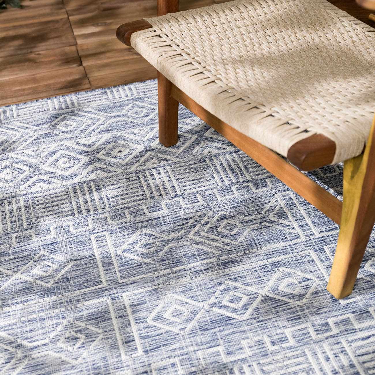 Epson Blue Indoor & Outdoor Rug - Clearance - Image 14