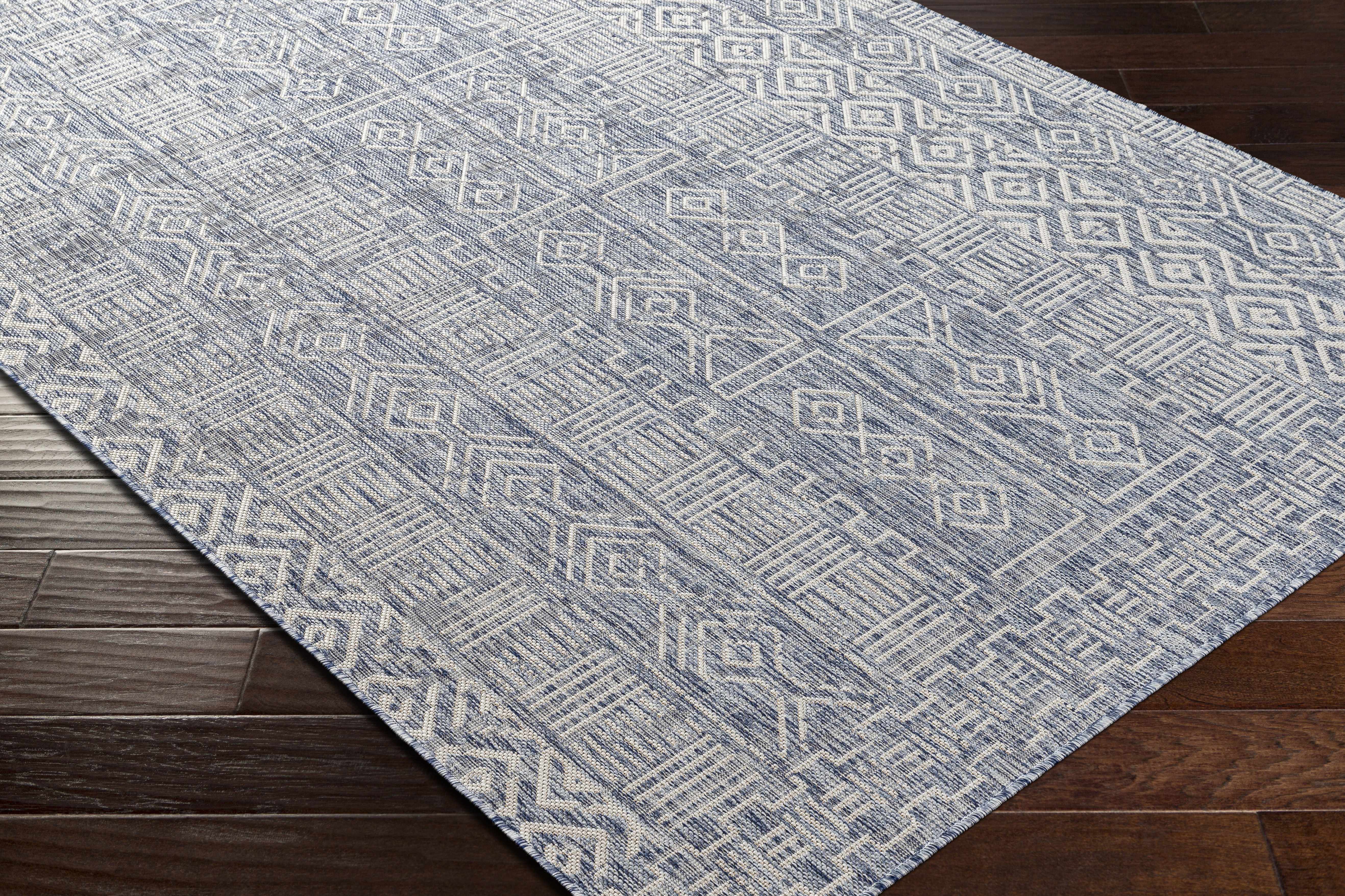 Epson Blue Indoor & Outdoor Rug - Clearance - Image 4