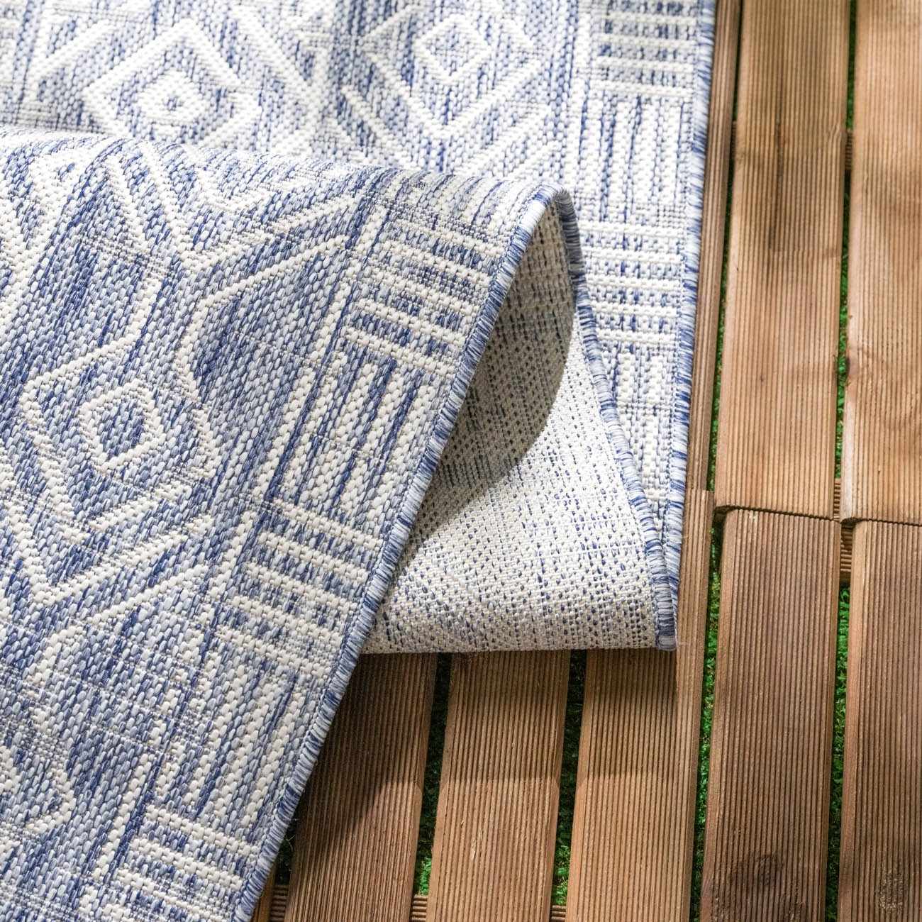 Epson Blue Indoor & Outdoor Rug - Clearance - Image 5