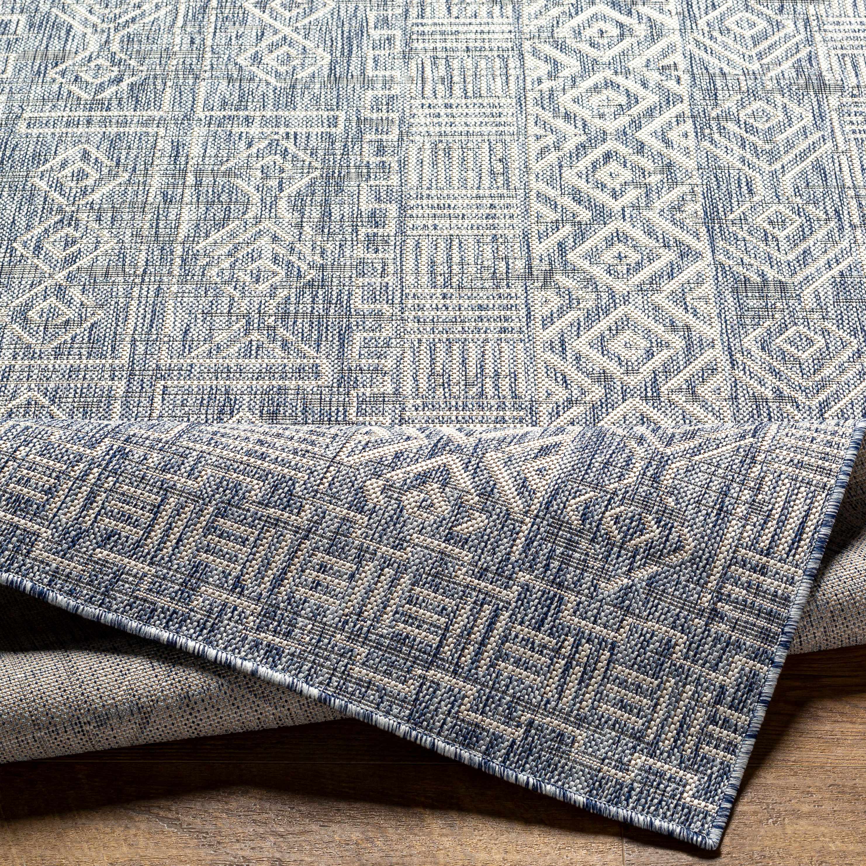 Epson Blue Indoor & Outdoor Rug - Clearance - Image 6