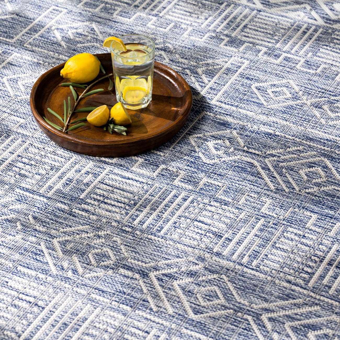 Epson Blue Indoor & Outdoor Rug - Clearance - Image 9
