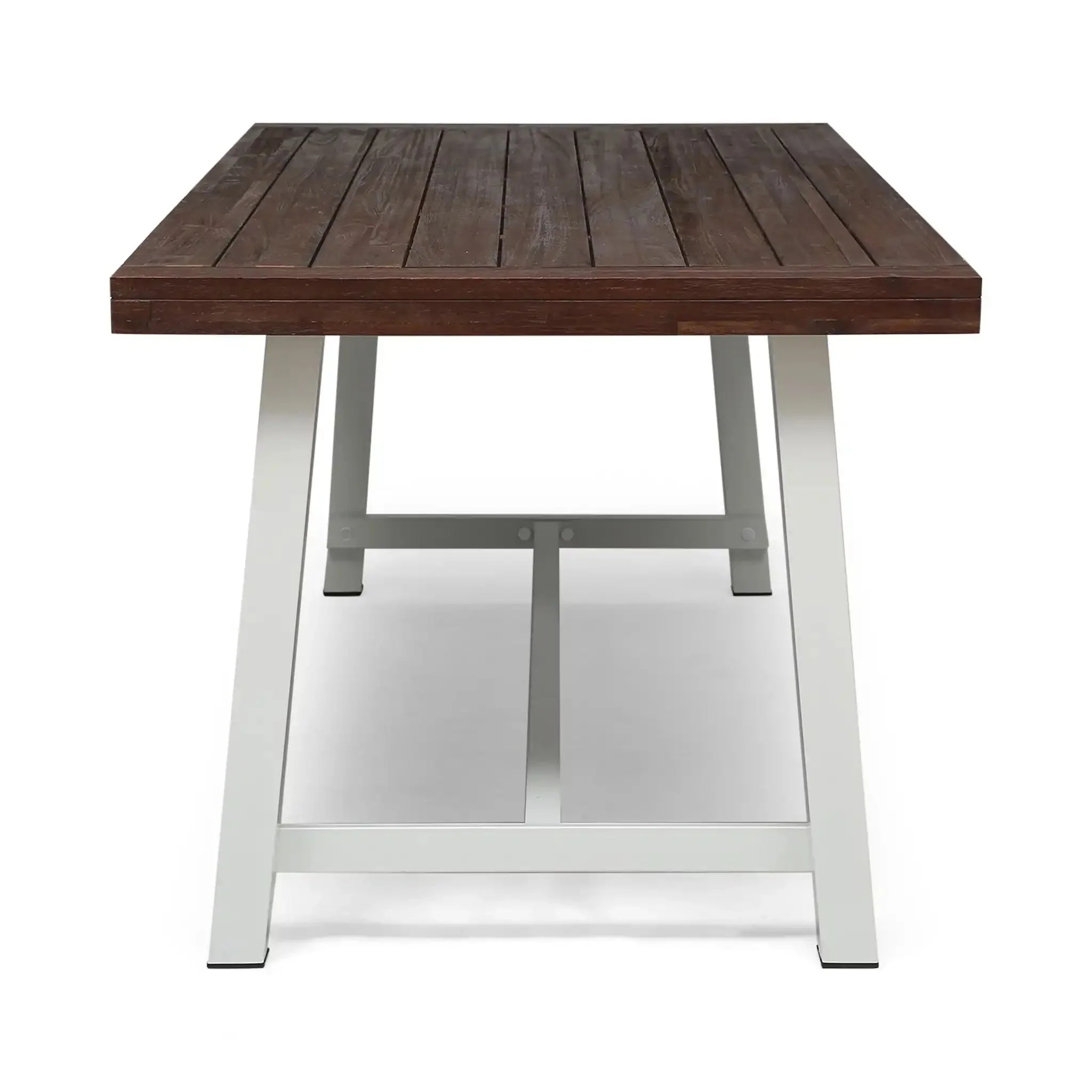 Equilibrium - Outdoor Dining Table With Wooden Frame And Slat Top - Image 12