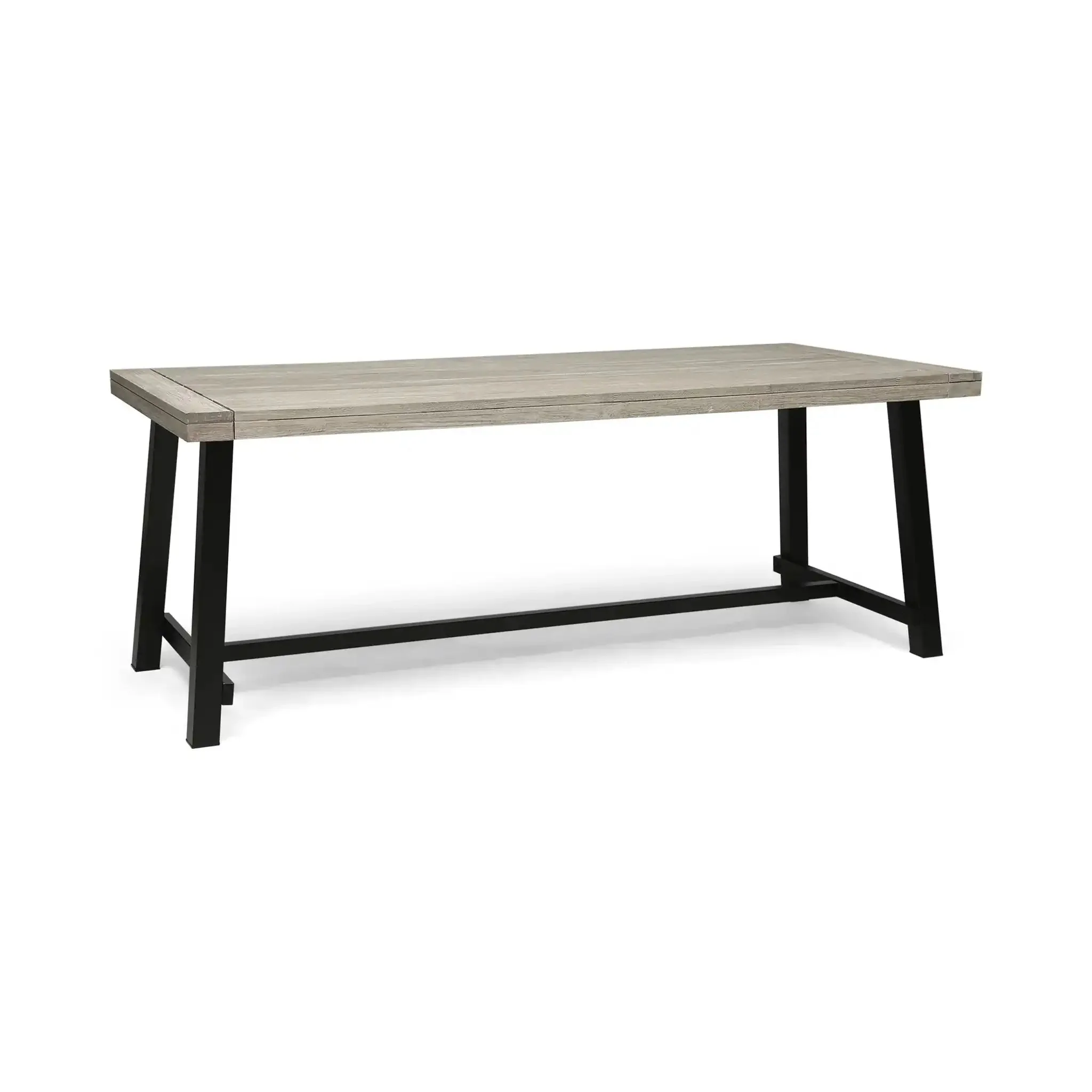 Equilibrium - Outdoor Dining Table With Wooden Frame And Slat Top - Image 2