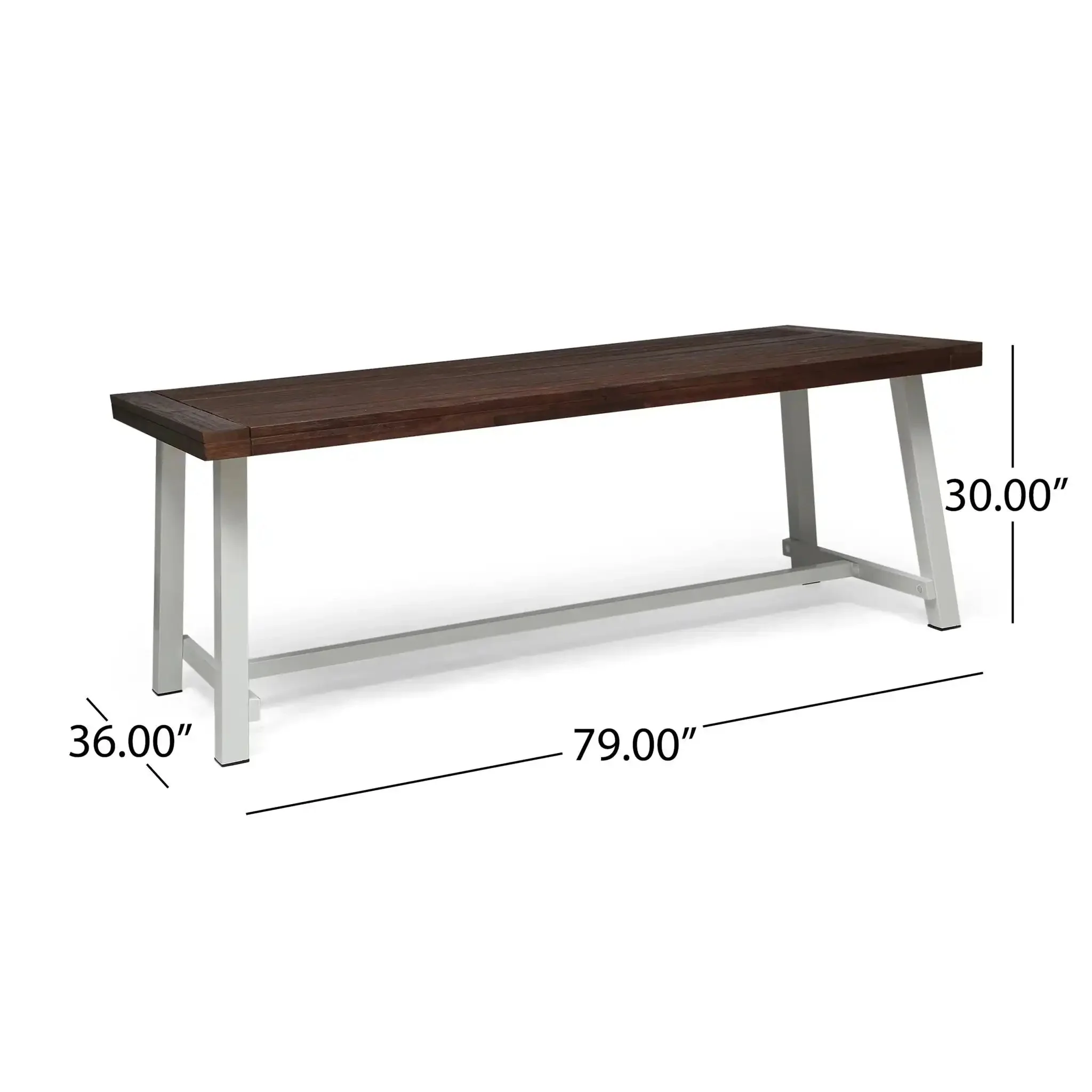 Equilibrium - Outdoor Dining Table With Wooden Frame And Slat Top - Image 6