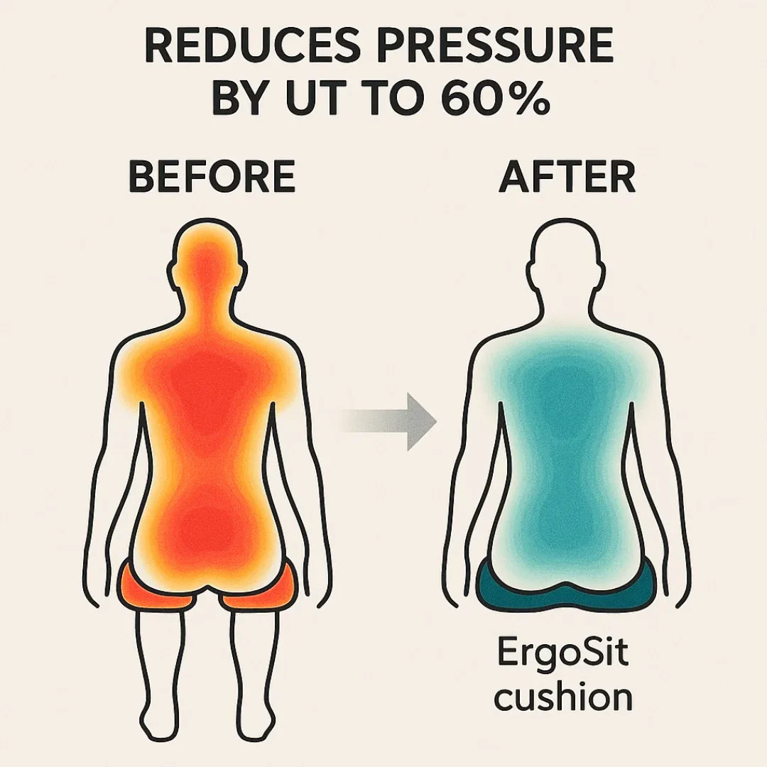 Ergonomic Memory Foam Seat Cushion for Office Chair & Car - Image 5