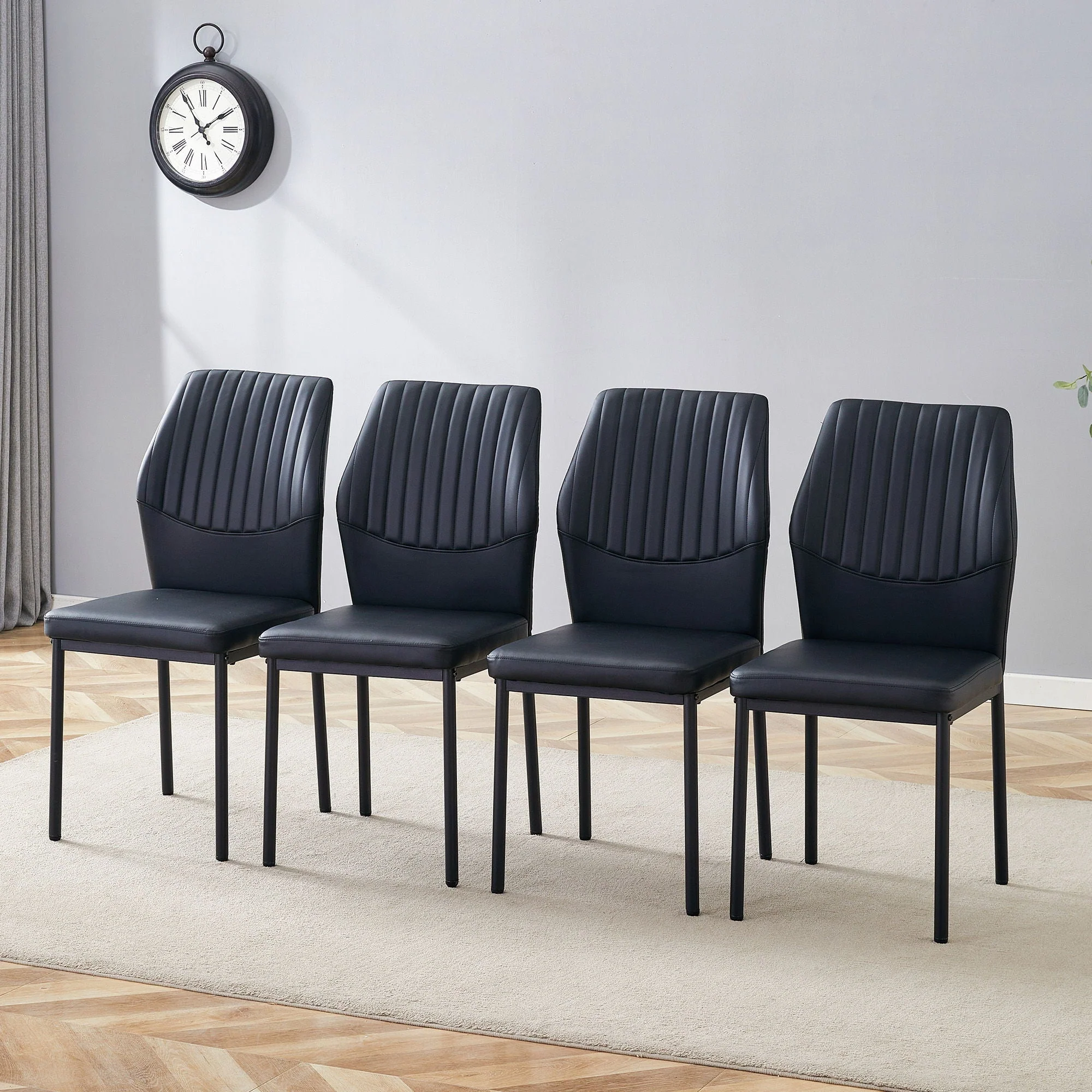 Ergonomic Simple Chair With Metal Leg - Image 9