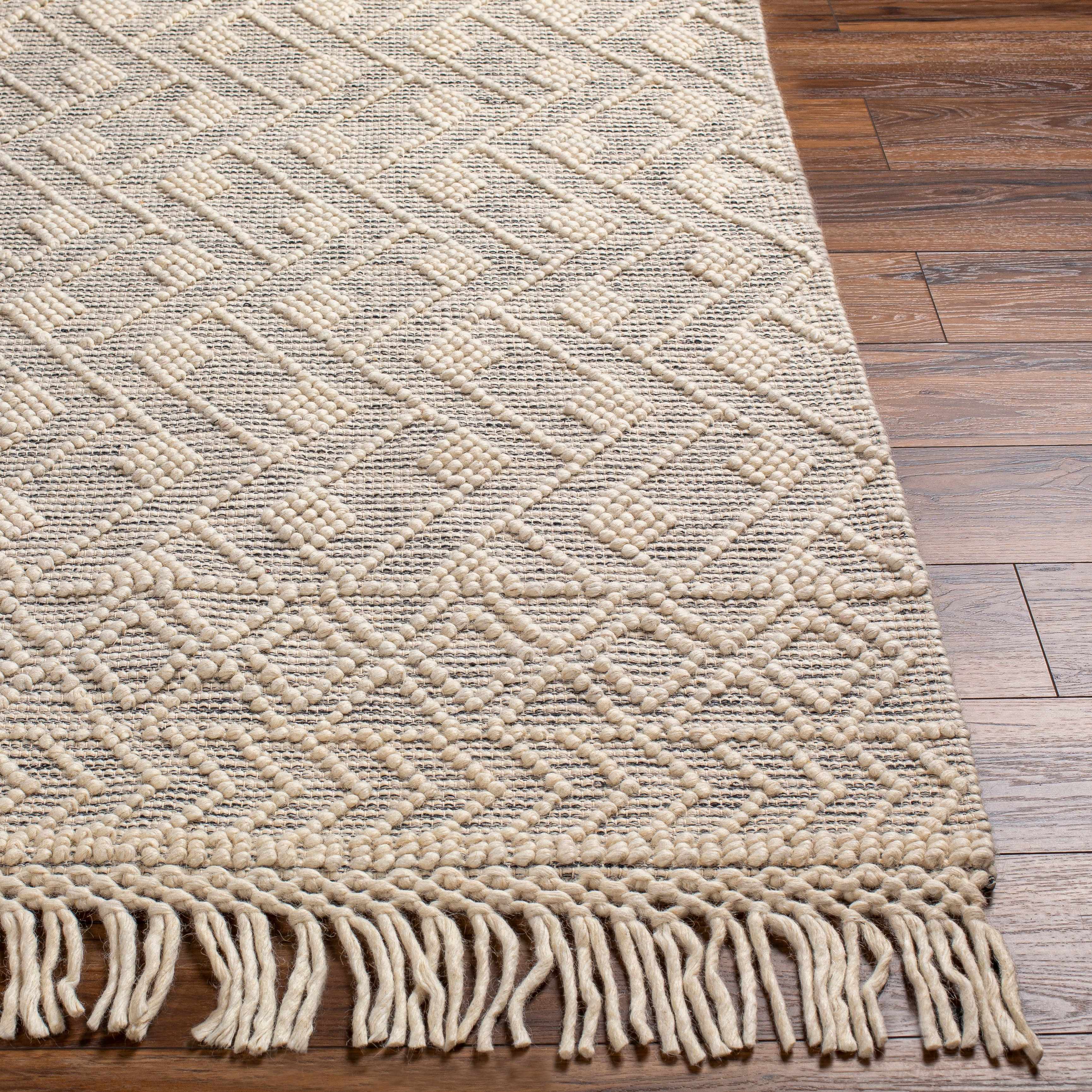 Erica Wool Rug with Tassels - Clearance - Image 4