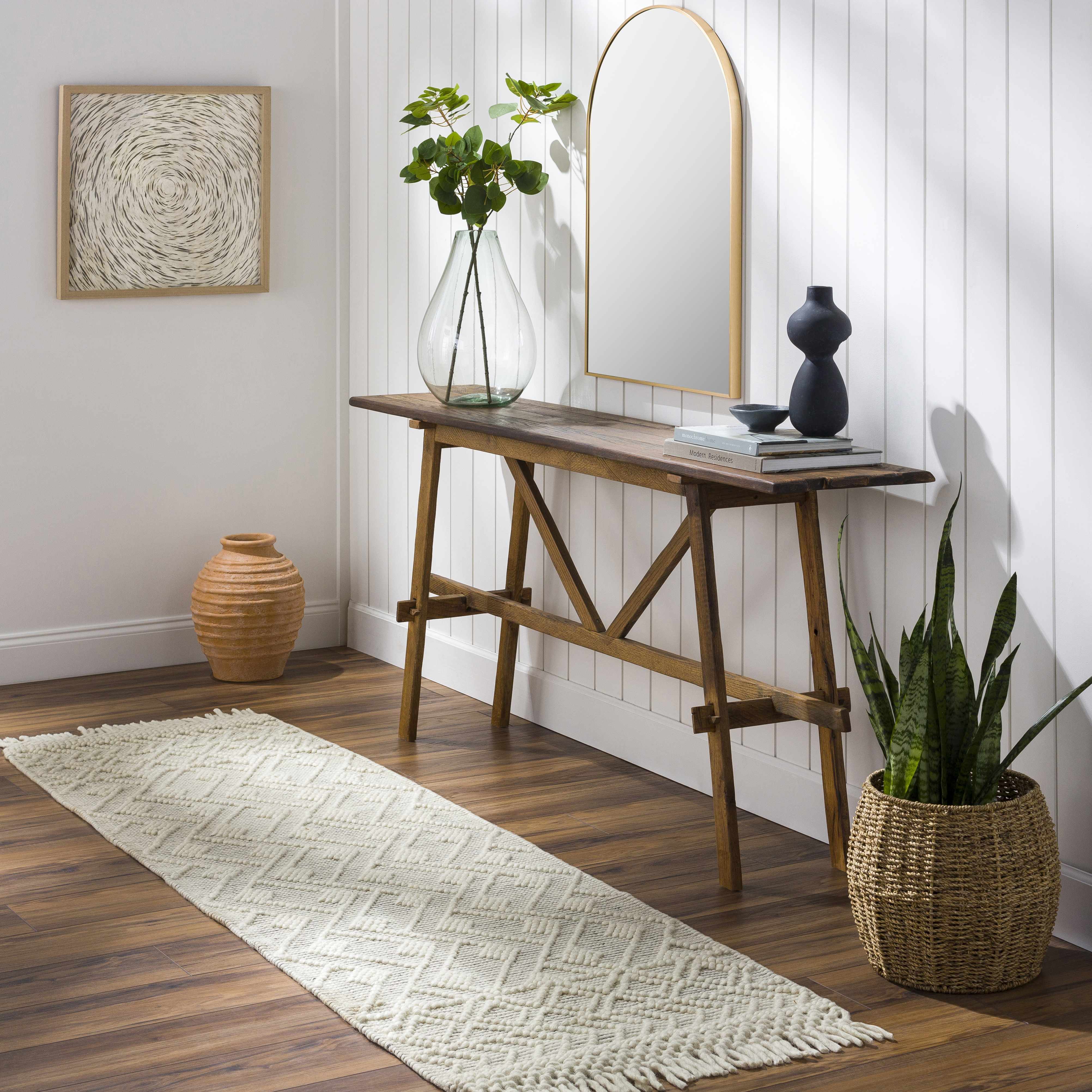Erica Wool Rug with Tassels - Clearance - Image 6