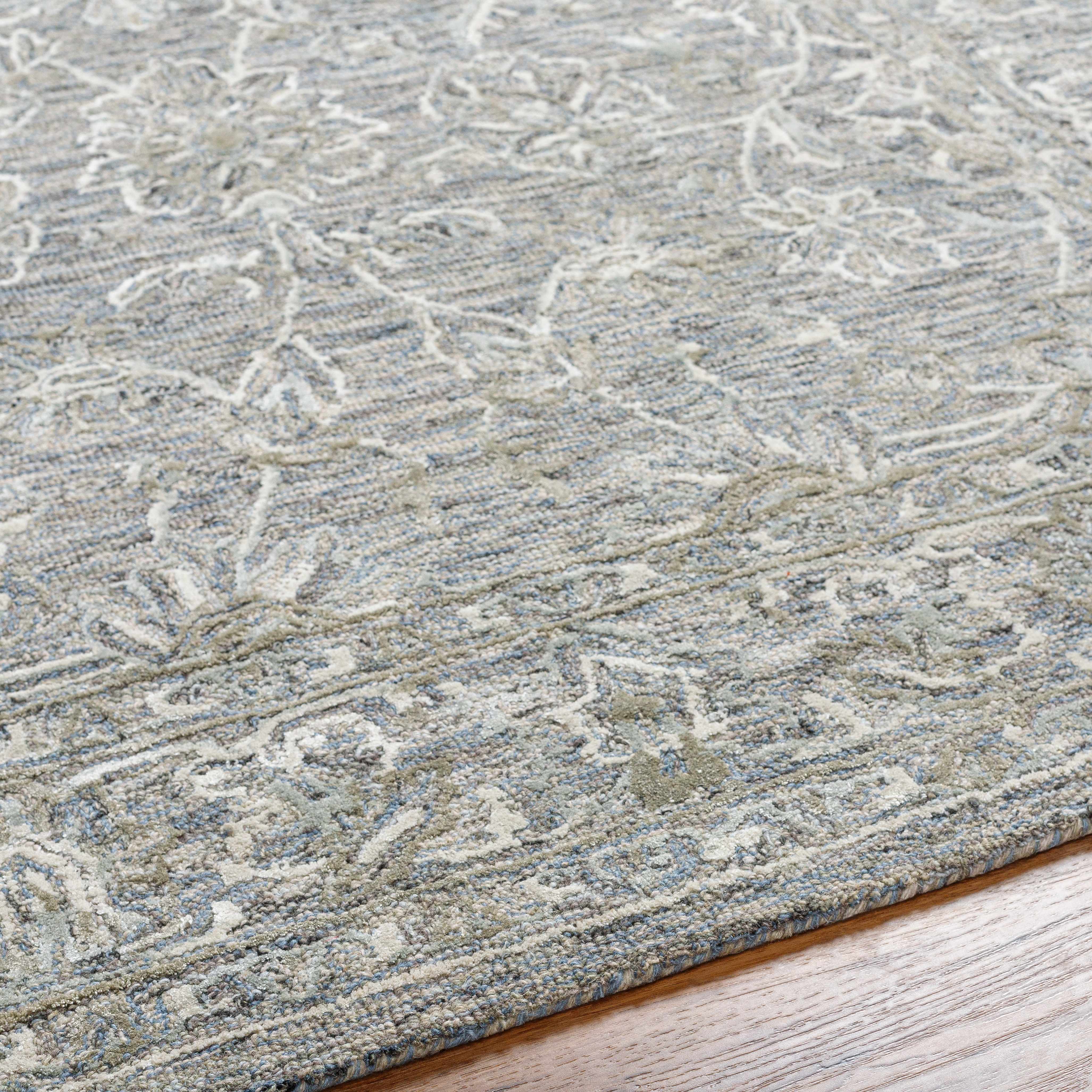 Eriline Wool & Faux Silk Rug - Image 3