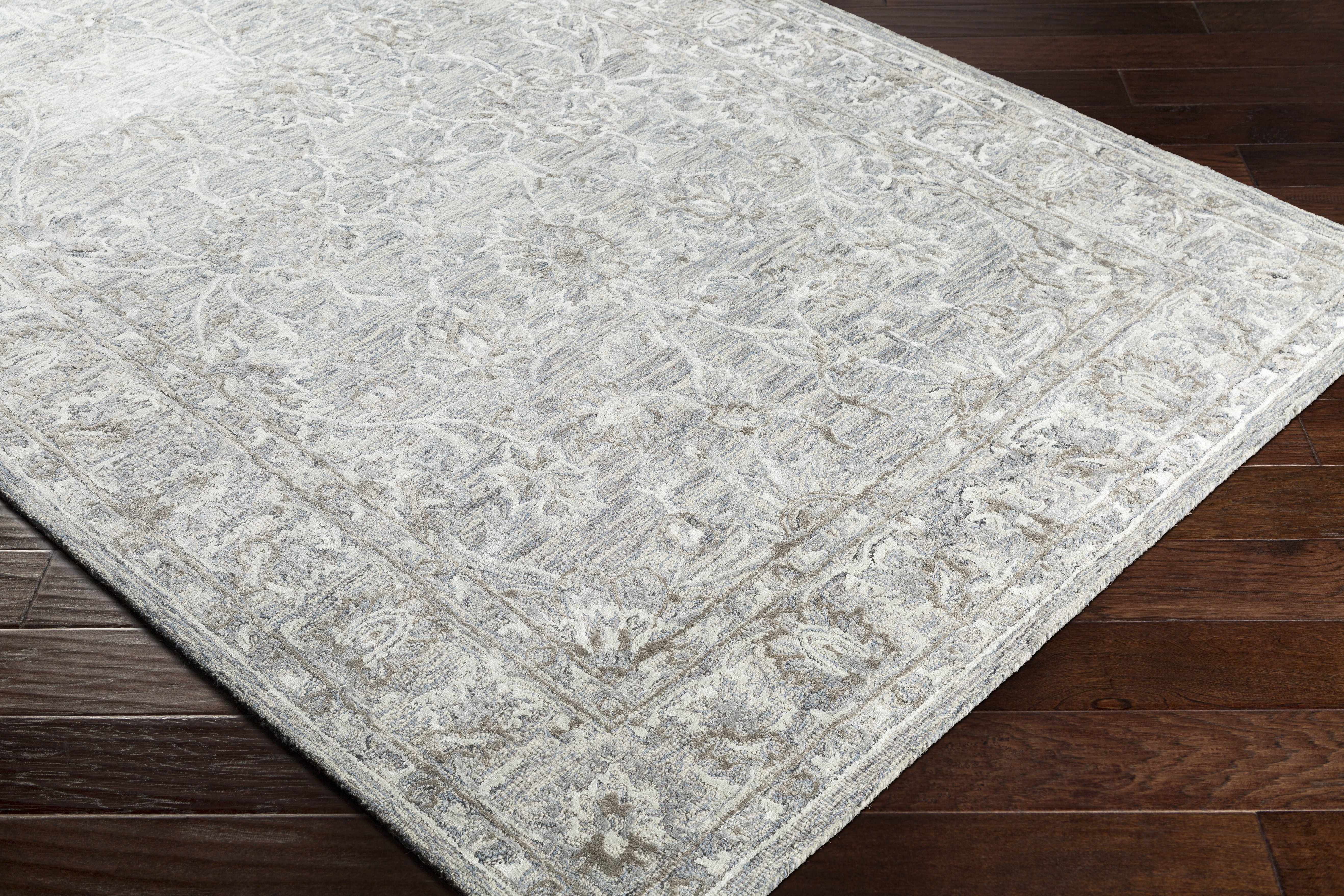 Eriline Wool & Faux Silk Rug - Image 4