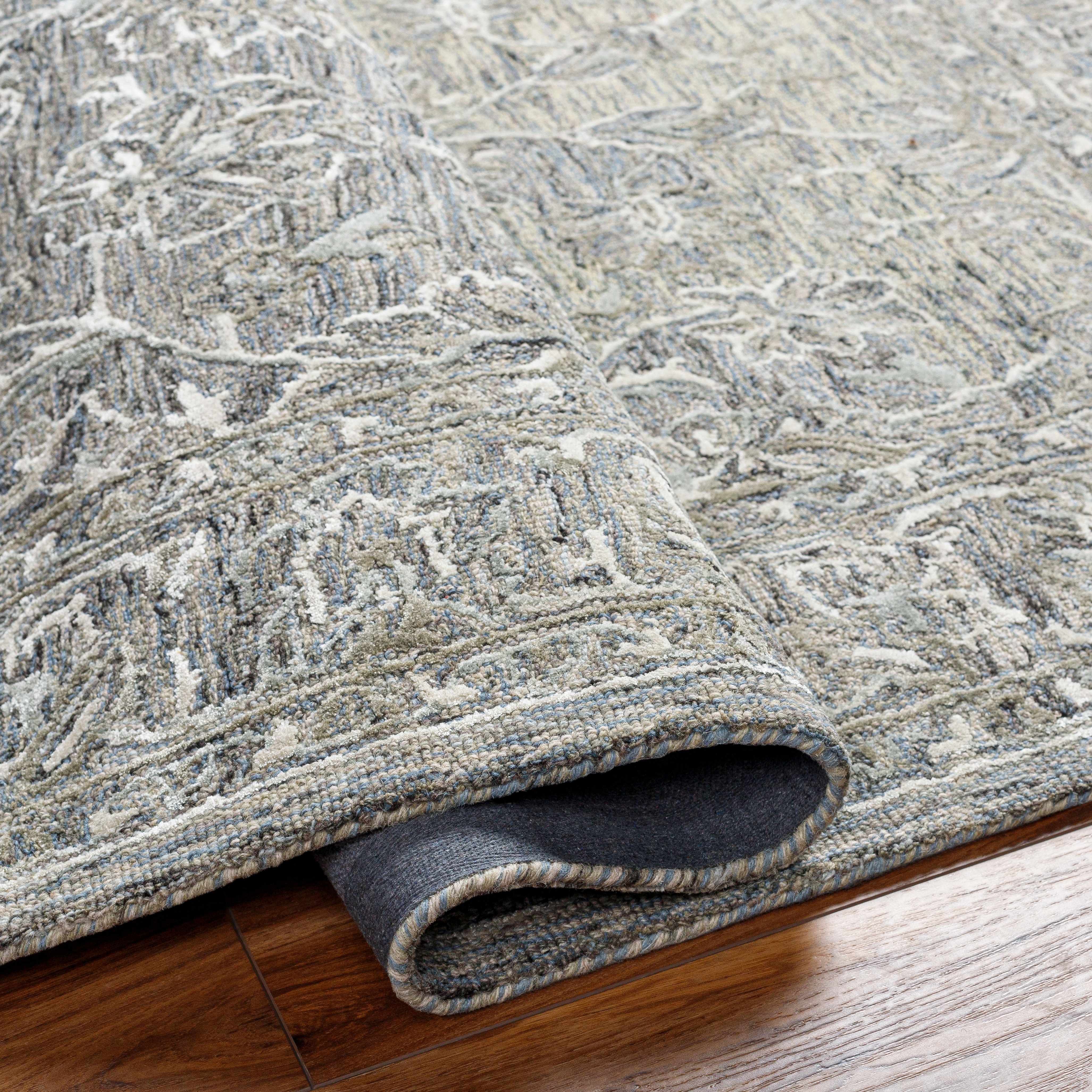 Eriline Wool & Faux Silk Rug - Image 7