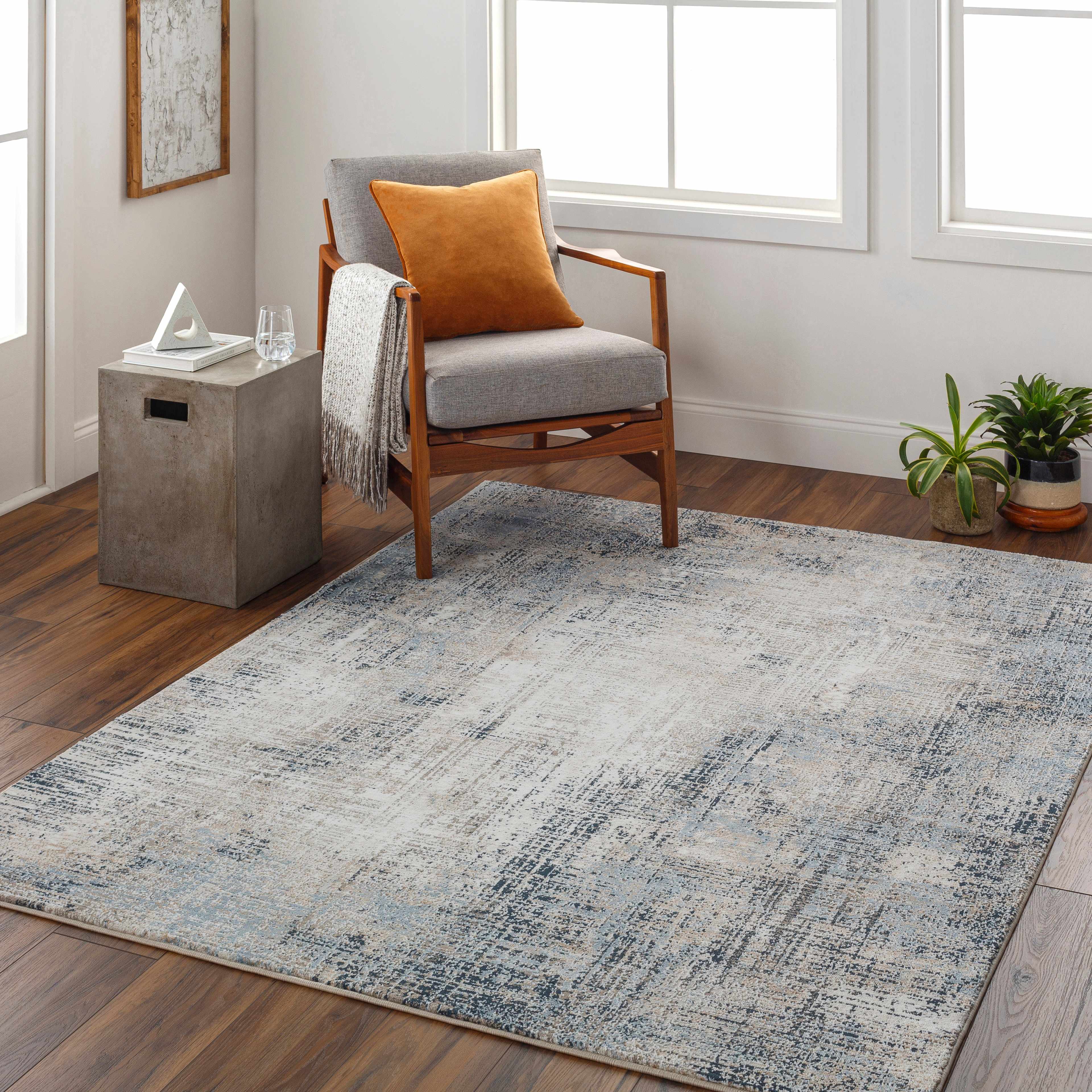 Ervin Blue Area Rug - Image 2