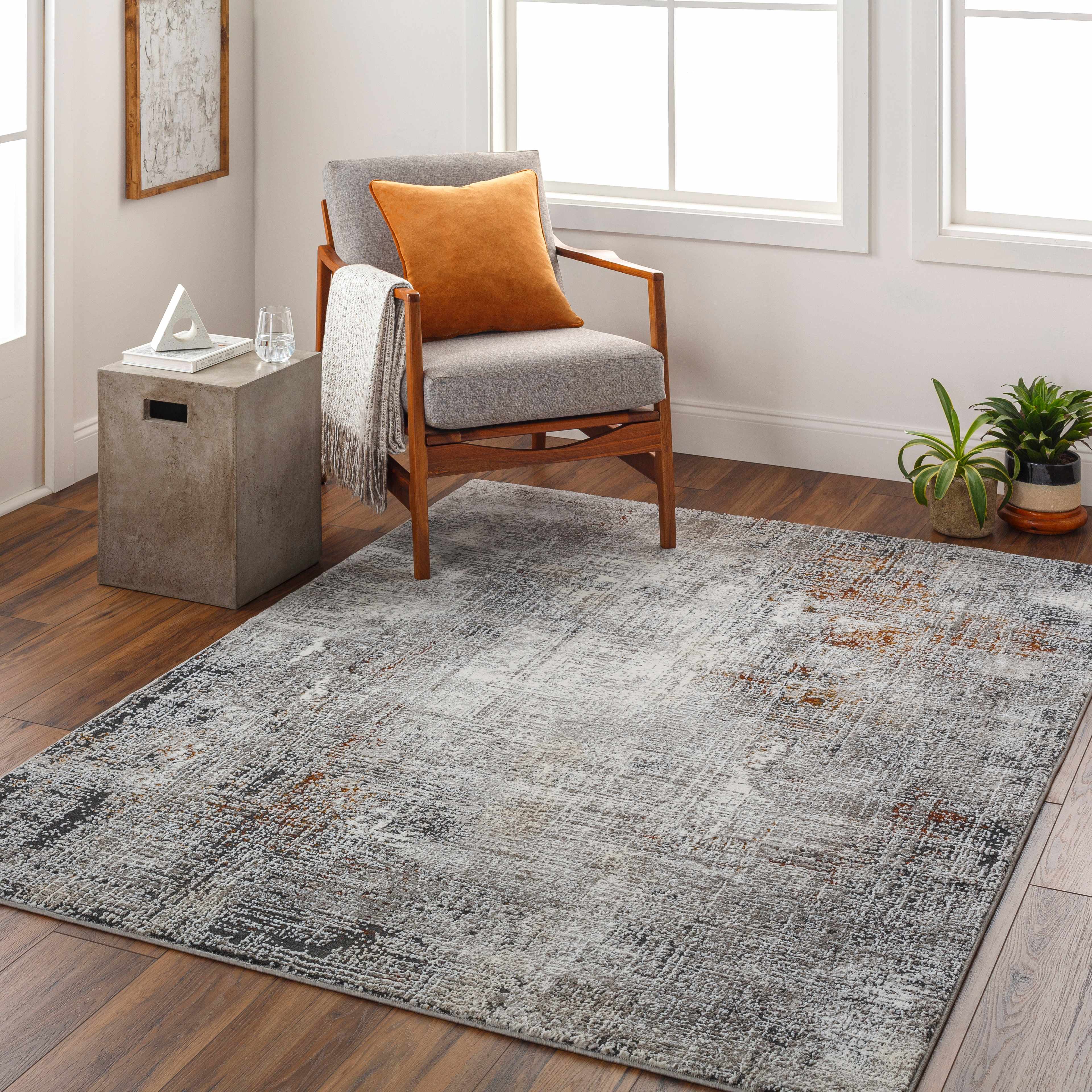 Ervin Gray Area Rug - Image 2