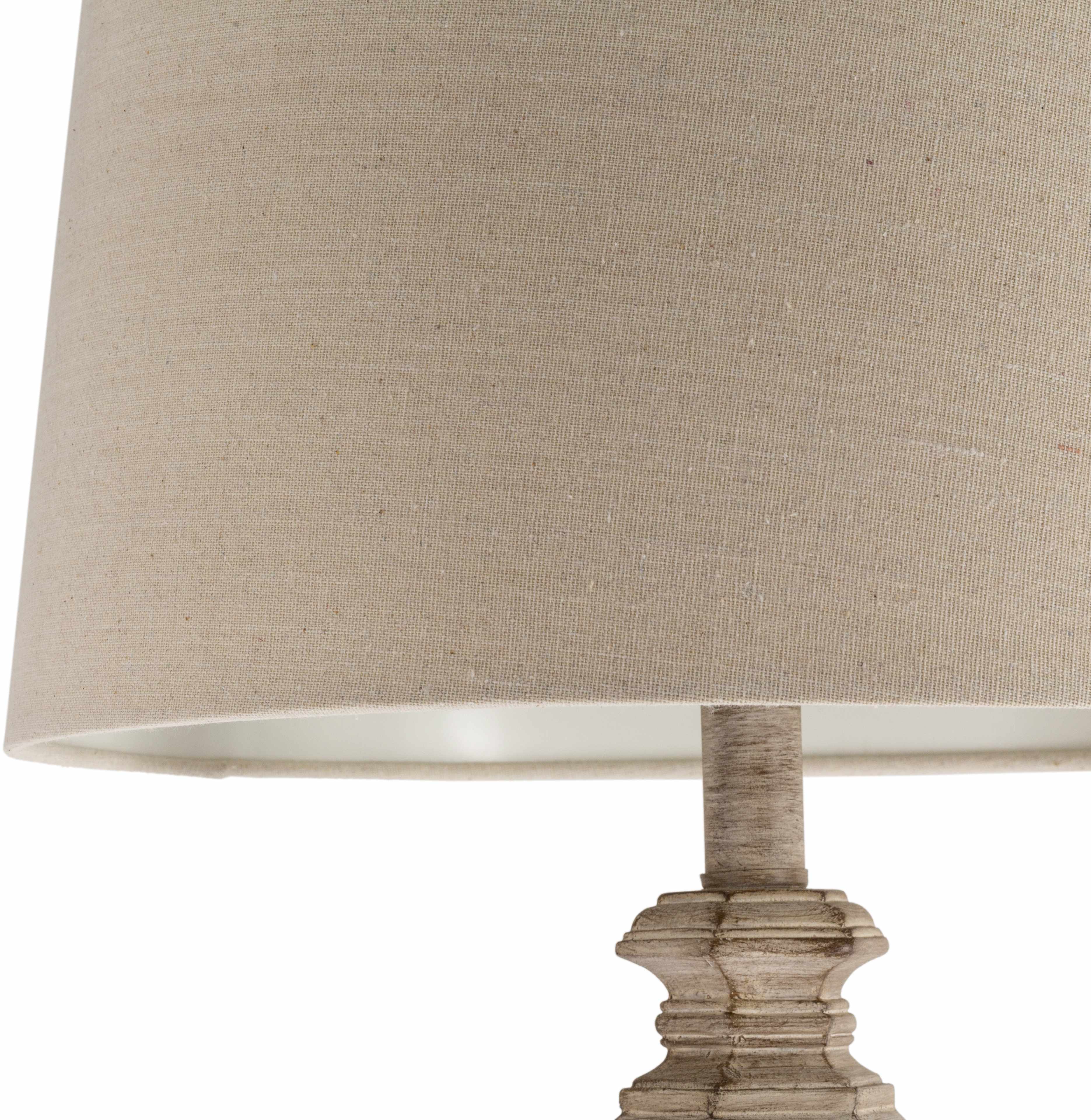 Esmeralda Resin Gray & Beige Floor Lamp - Image 7