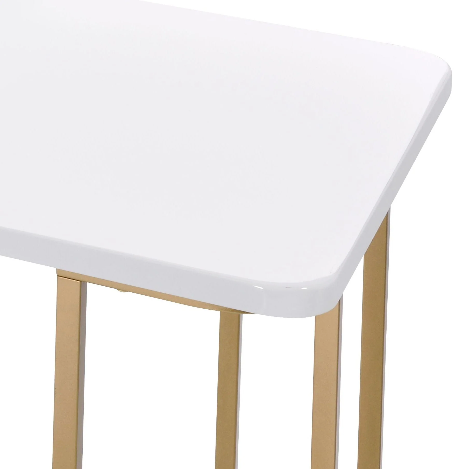 Estie - Writing Desk - White / Gold - Image 2