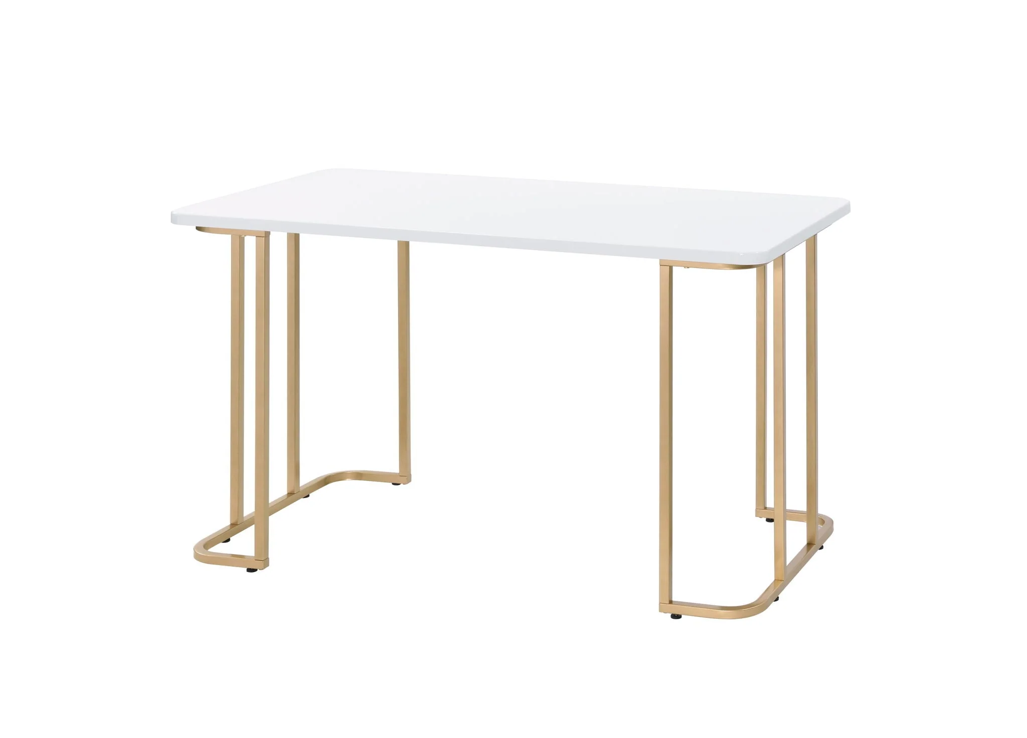 Estie - Writing Desk - White / Gold - Image 3