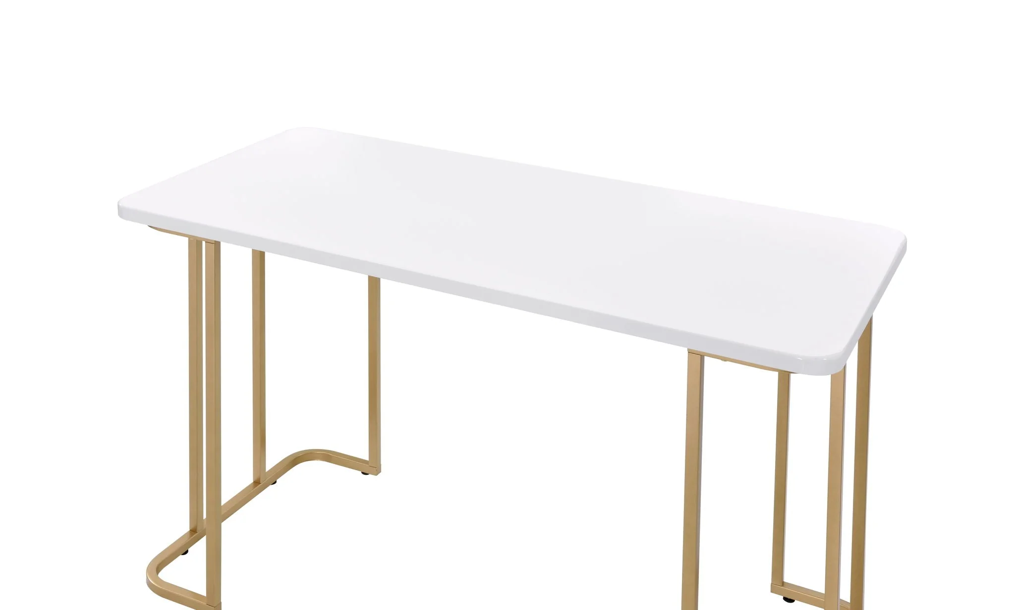 Estie - Writing Desk - White / Gold - Image 4