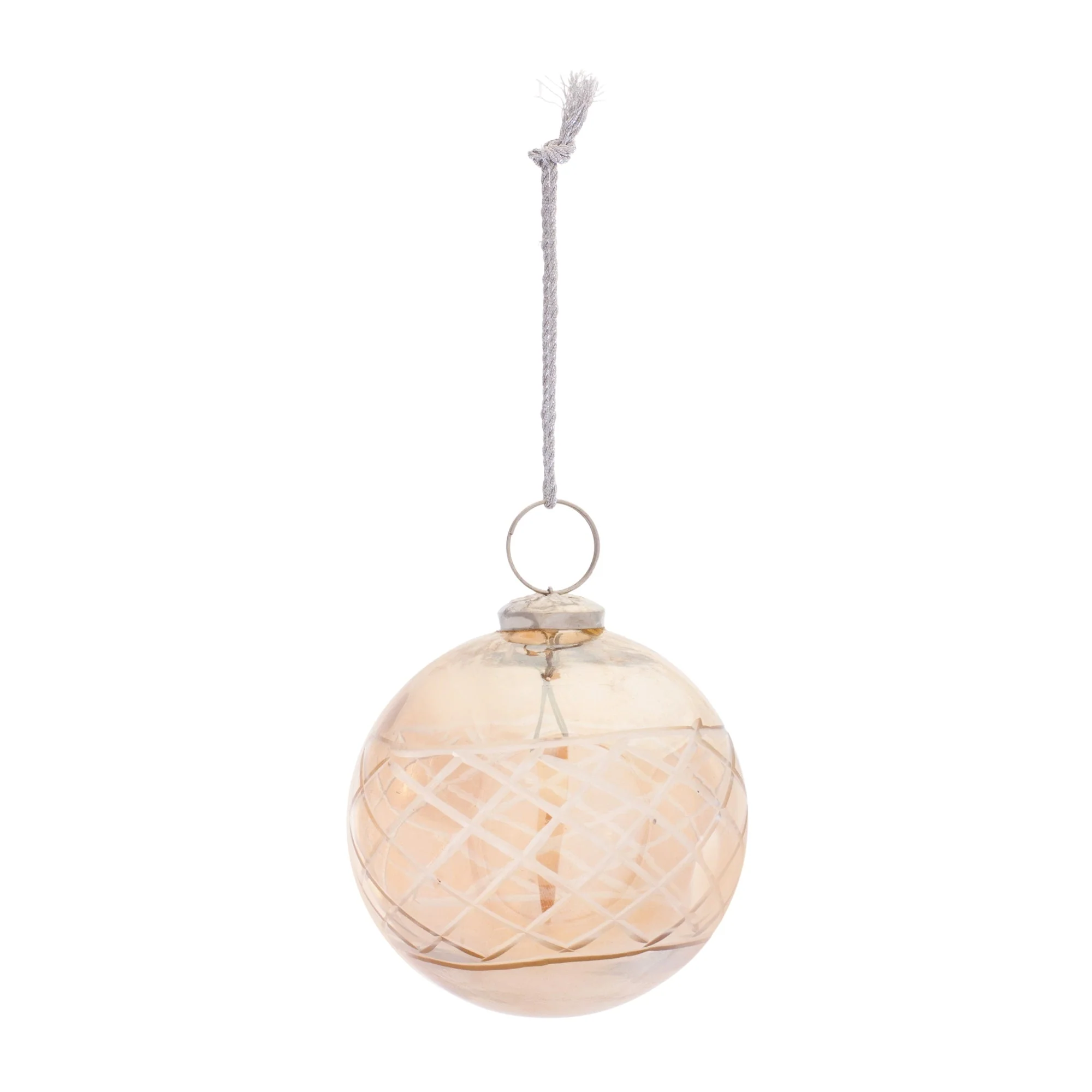 Etched Glass Ball Ornament (Set of 6) - Image 2