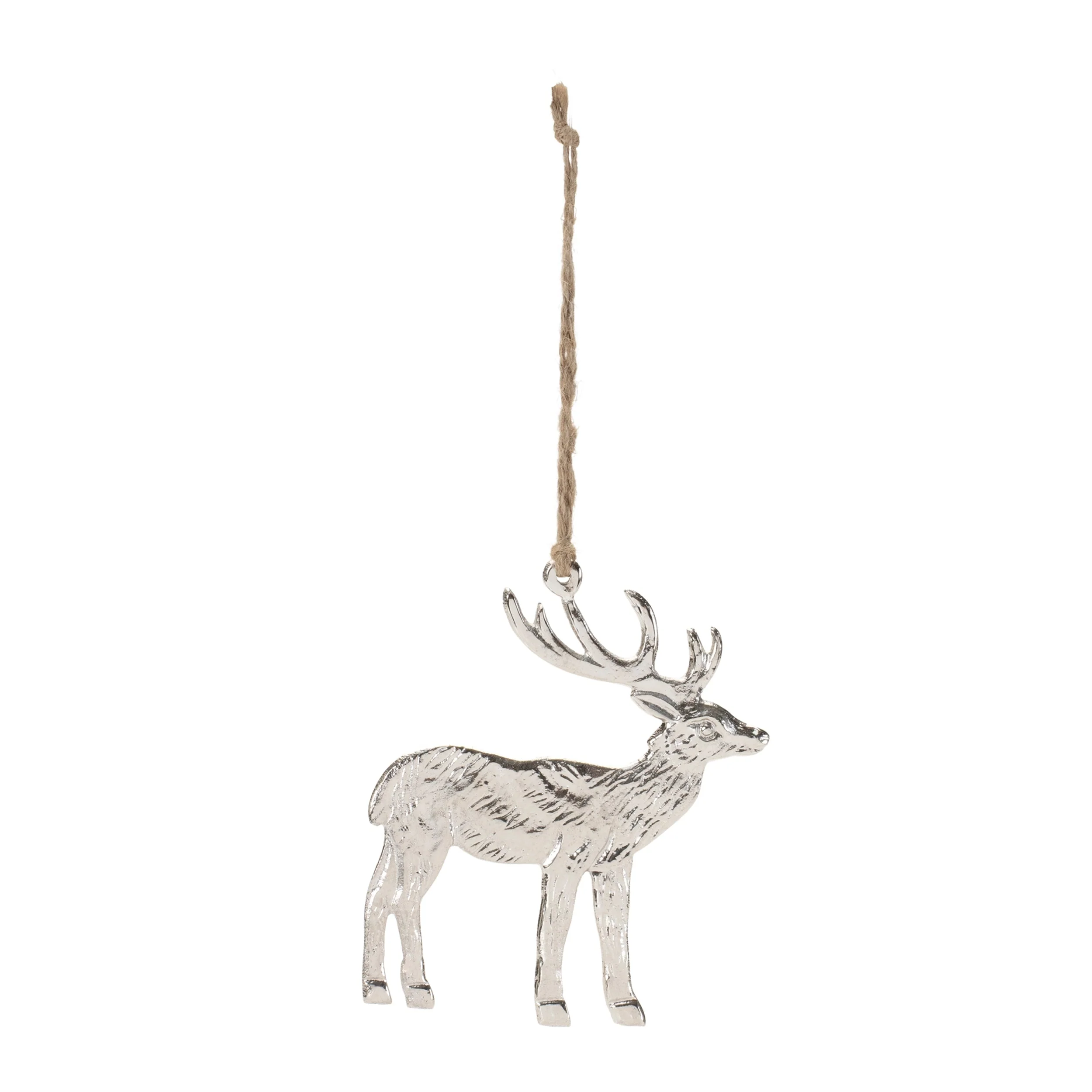 Etched Metal Deer Ornament (Set of 12) - Image 2