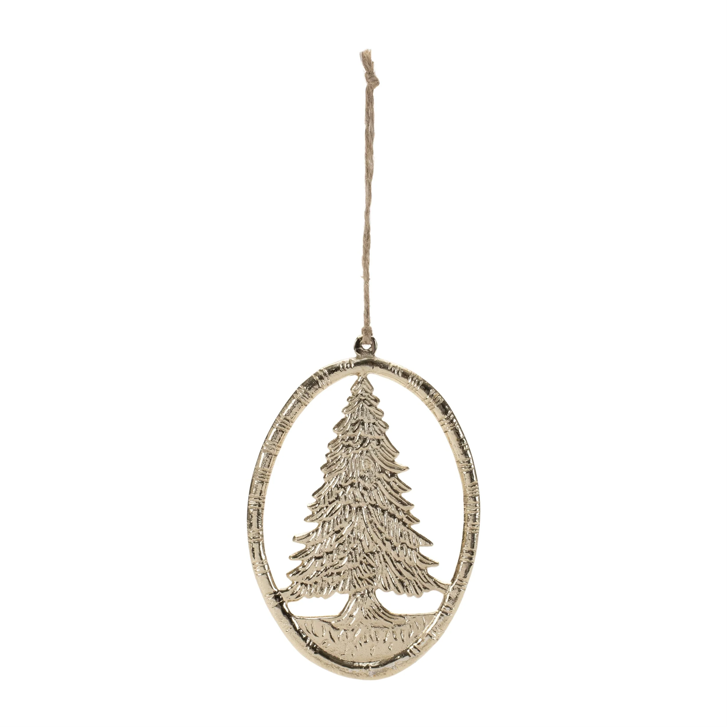 Etched Metal Pine Tree Ornament (Set of 12) - Image 4