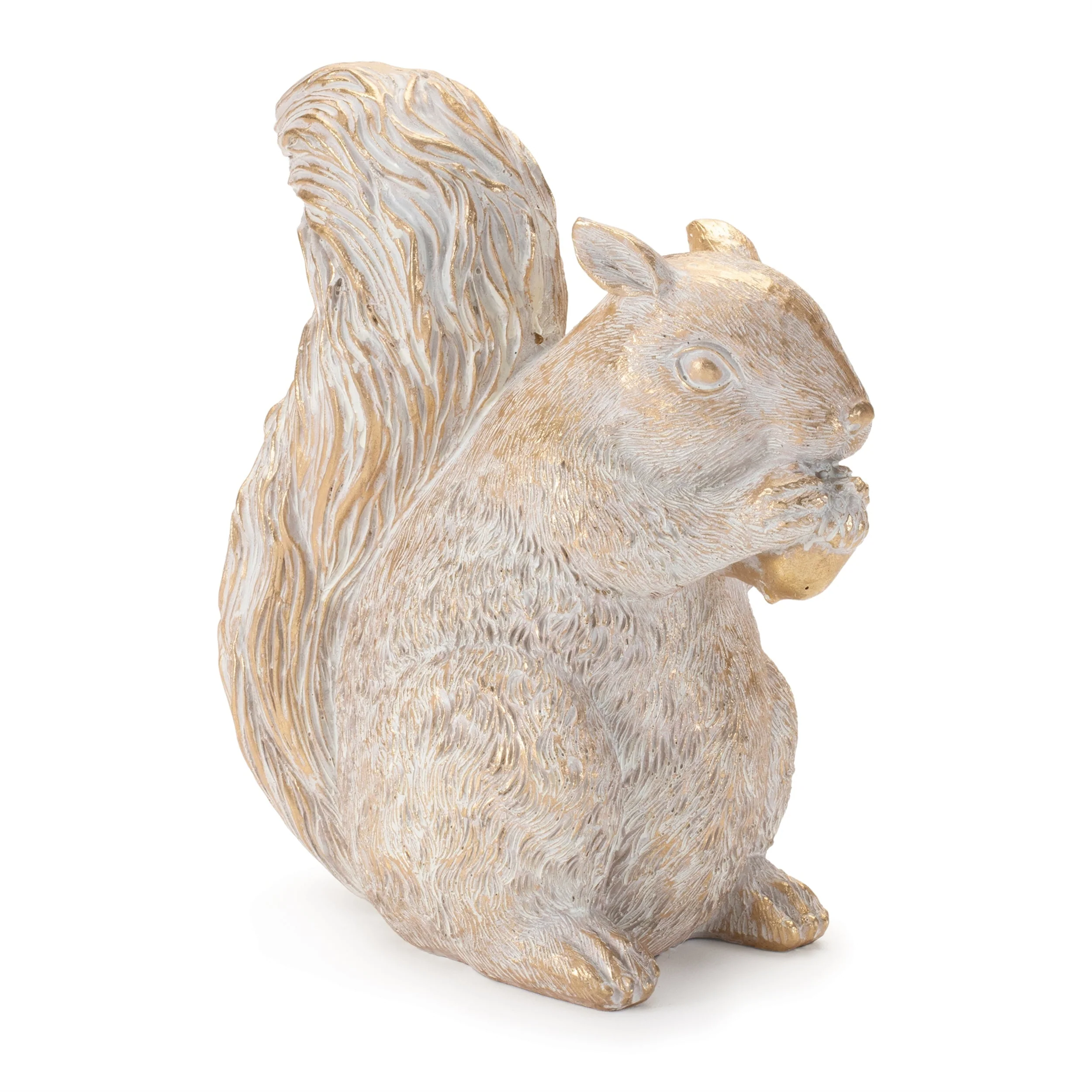 Etched squirrel with acorn figurine (set of 2) - Image 2