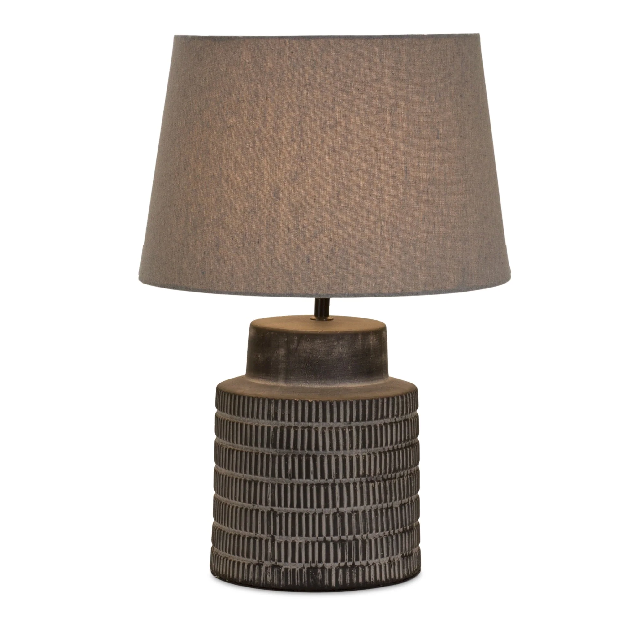 Etched Terra Cotta Table Lamp 21"H - Image 2