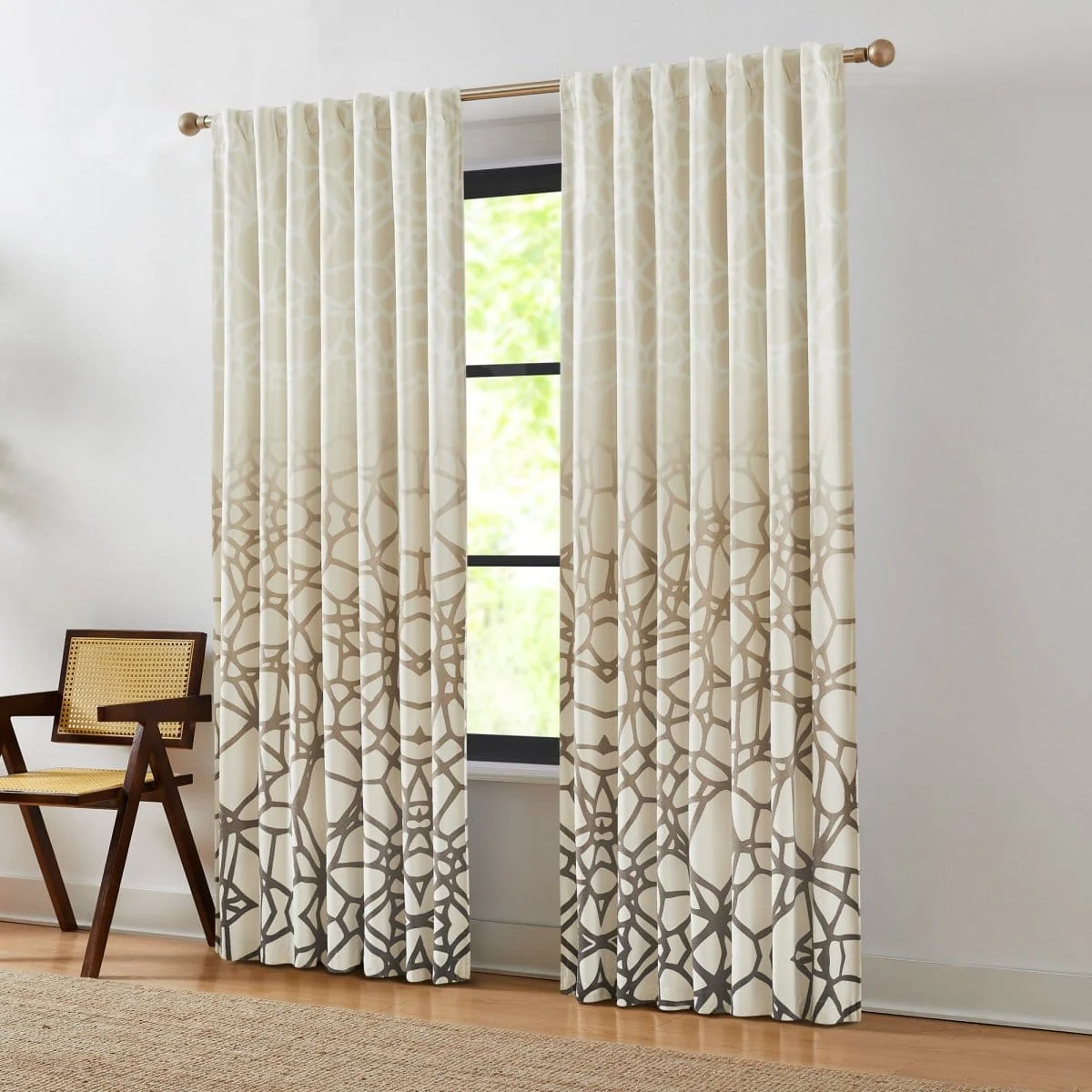 Ethereal Tangle Velvet Blackout Window Curtain Panels - Image 3