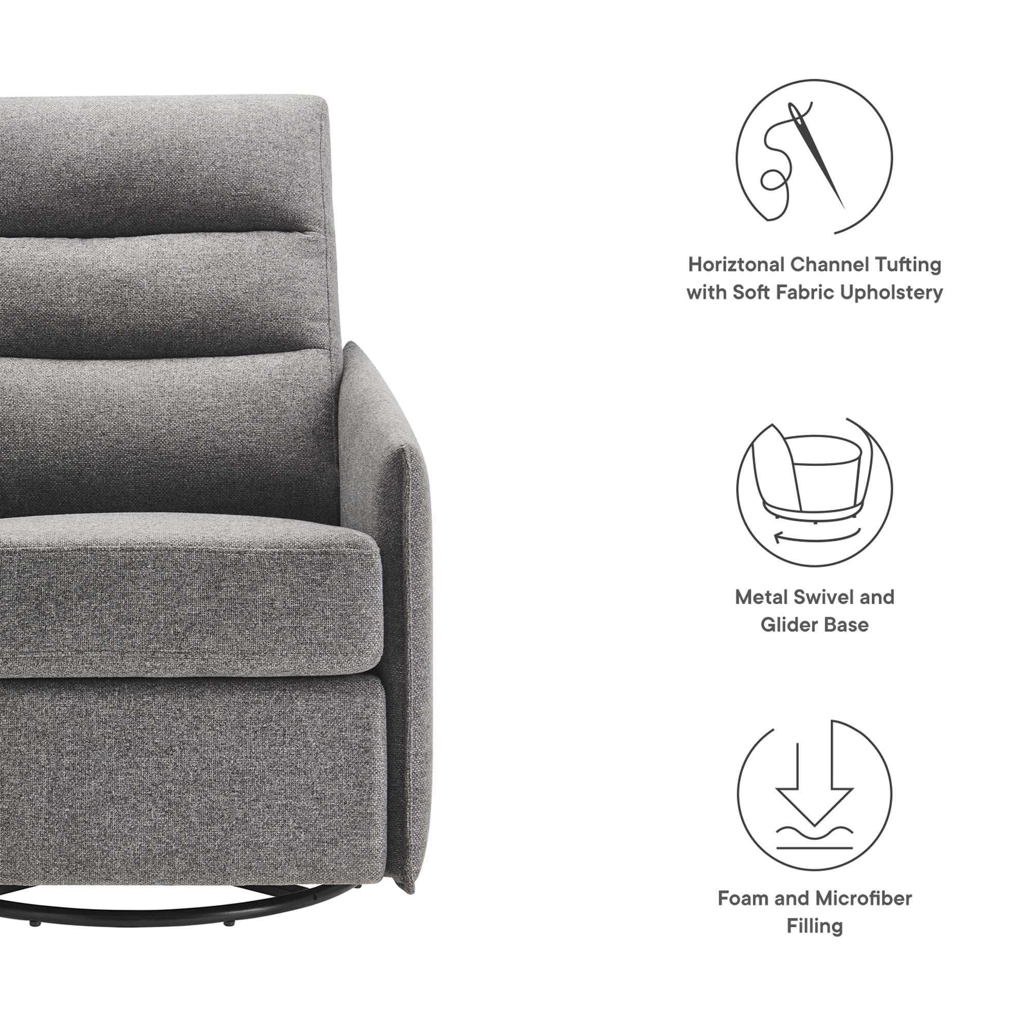 Etta Upholstered Fabric Lounge Chair by Modway - Image 13