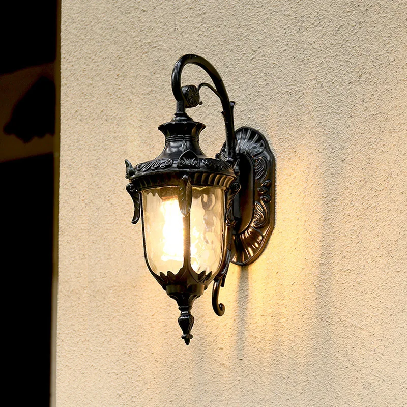 Europe Outdoor Wall Light Retro Garden Porch Lamp Waterproof E27 Balcony Fixture - Image 2