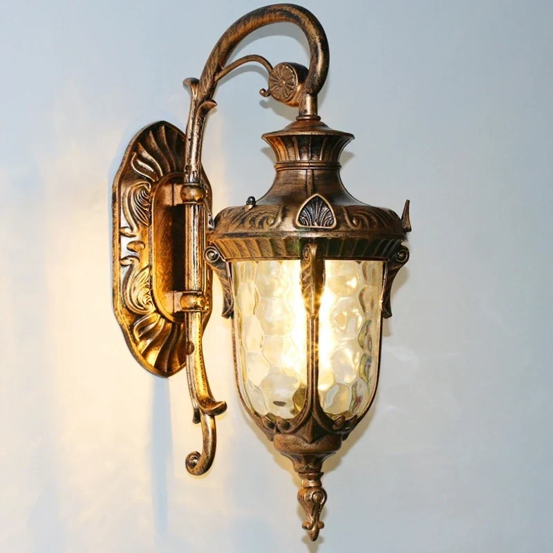Europe Retro Outdoor Wall Lamp Waterproof American Style Exterior Garden Light - Image 3
