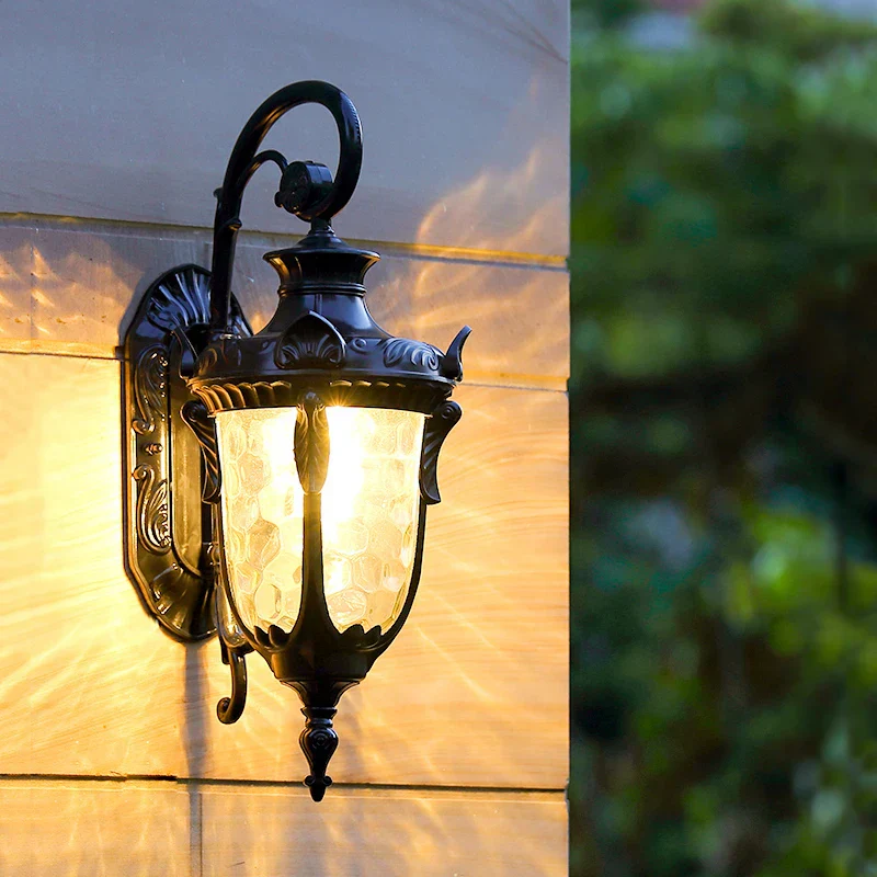 Europe Retro Outdoor Wall Lamp Waterproof American Style Exterior Garden Light - Image 4