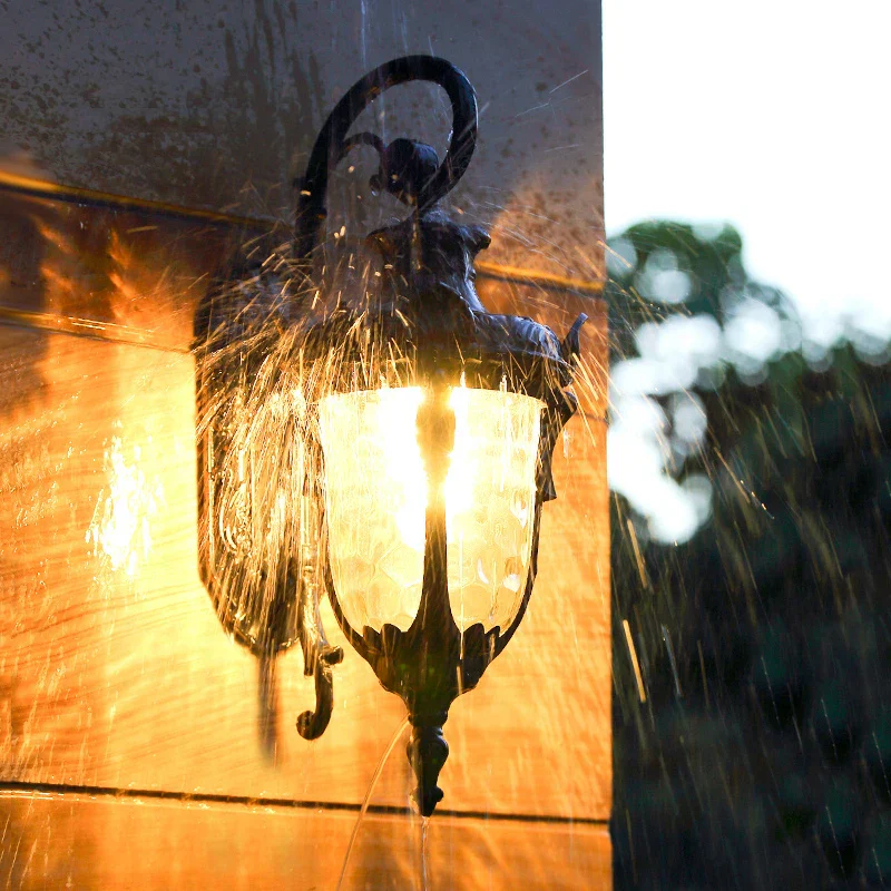 Europe Retro Outdoor Wall Lamp Waterproof American Style Exterior Garden Light - Image 5