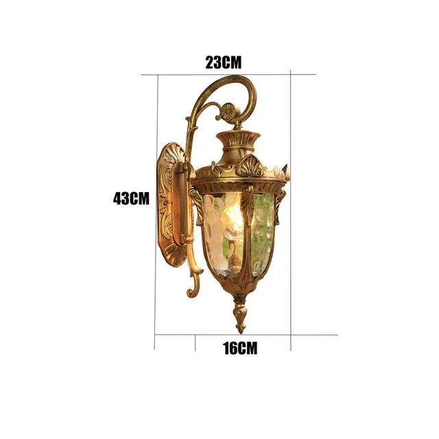 Europe Retro Outdoor Wall Lamp Waterproof American Style Exterior Garden Light - Image 7