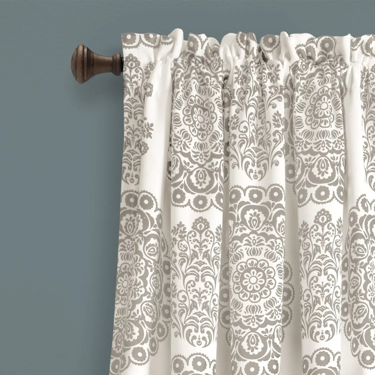 Evelyn Medallion Light Filtering Window Curtain Set - Image 5