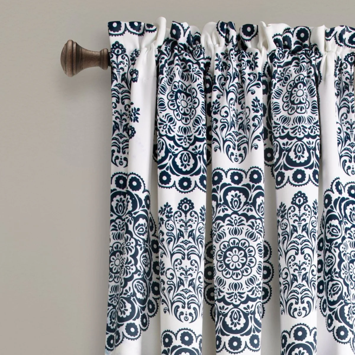 Evelyn Medallion Light Filtering Window Curtain Set - Image 6