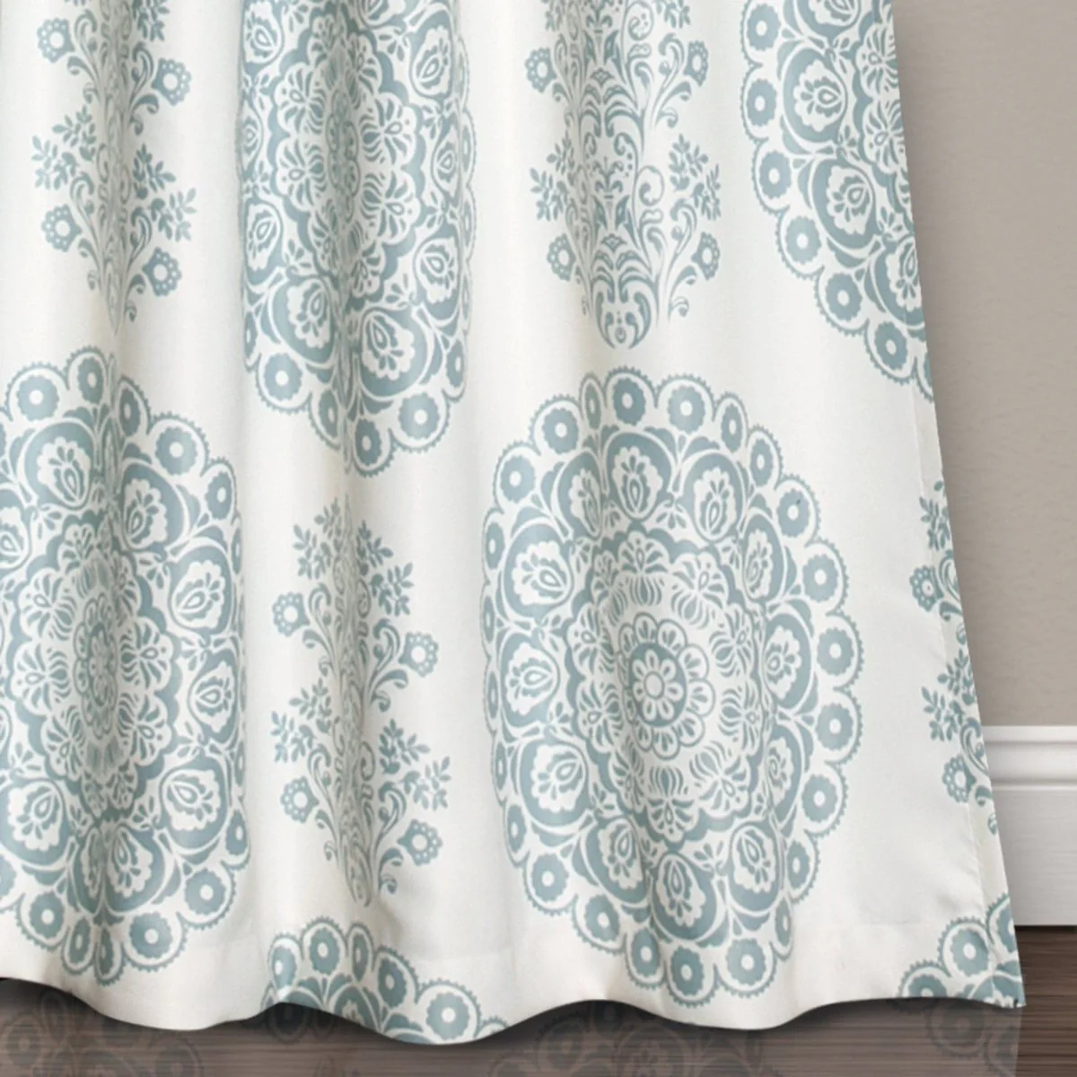 Evelyn Medallion Light Filtering Window Curtain Set - Image 7