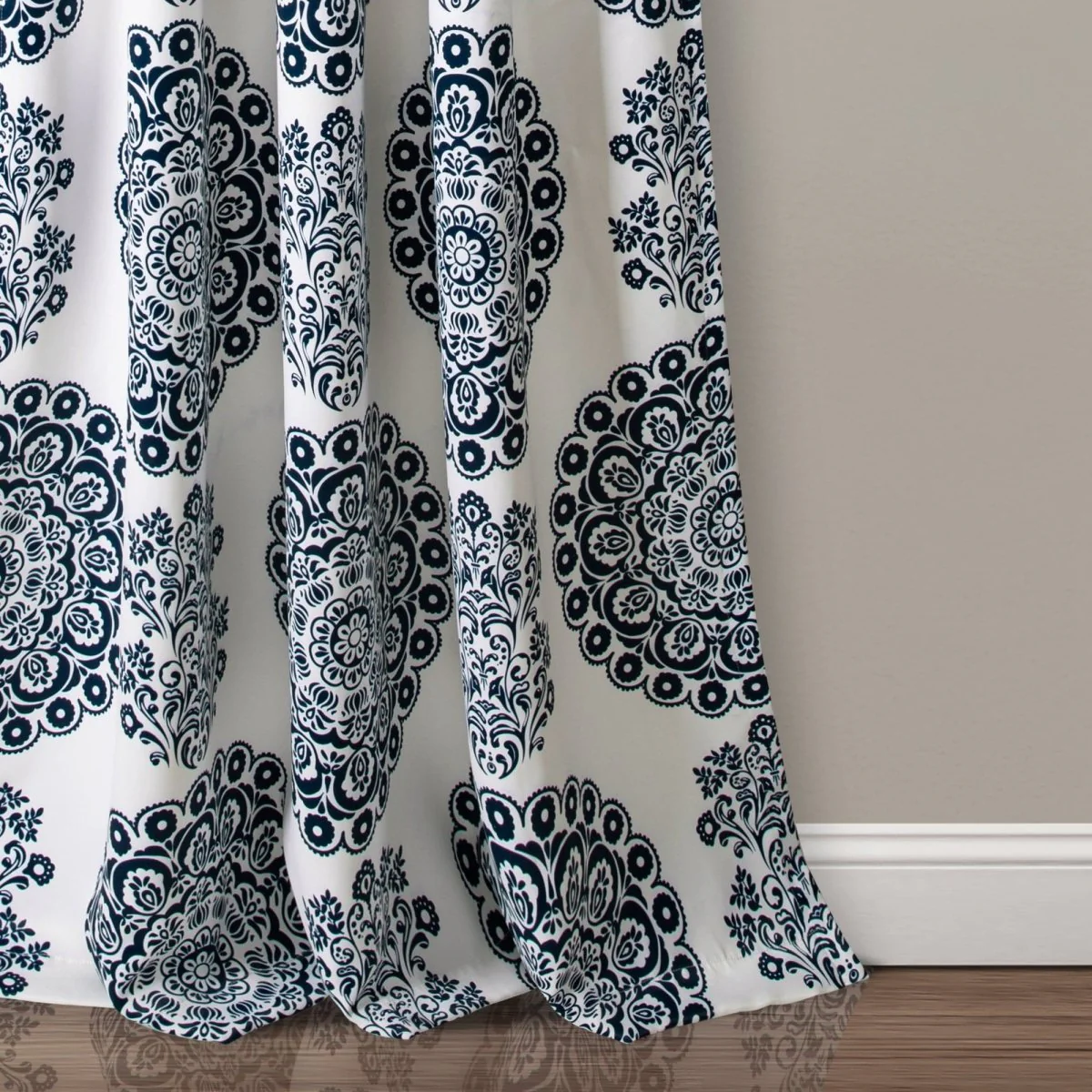 Evelyn Medallion Light Filtering Window Curtain Set - Image 8