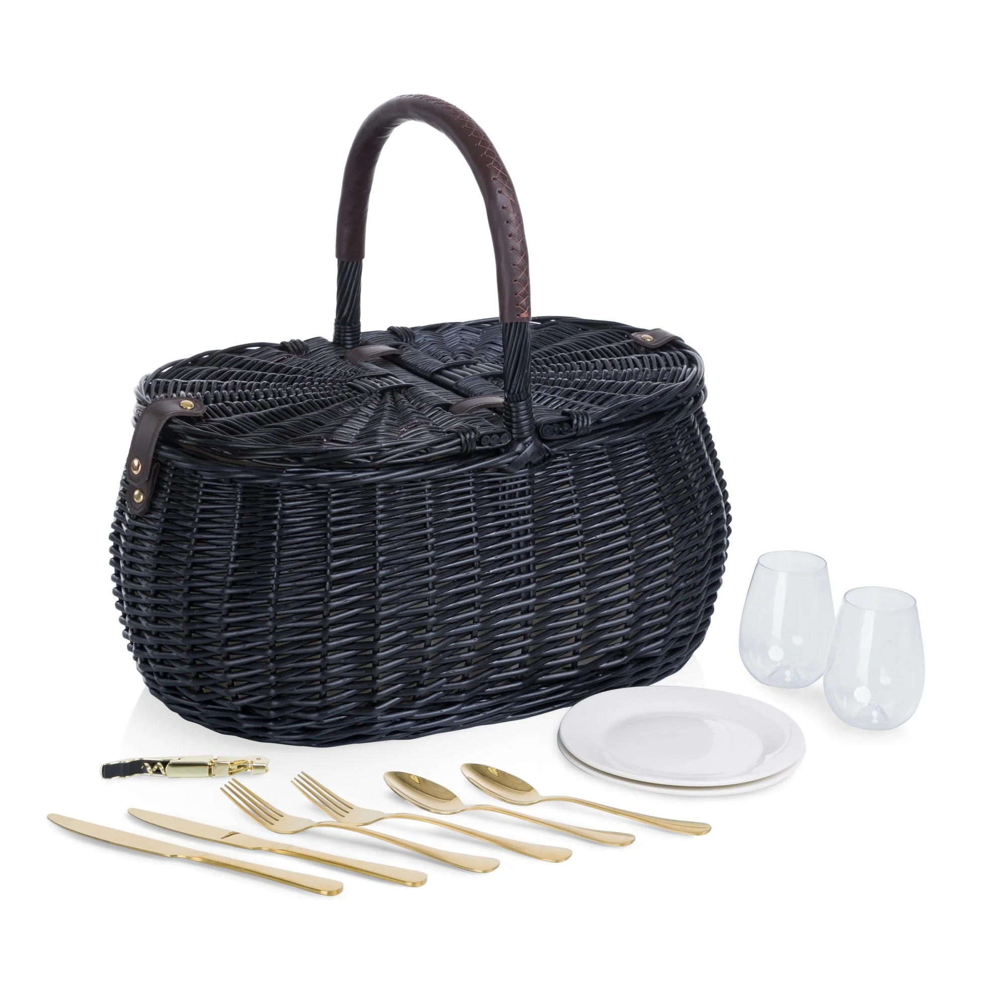 Evening Picnic Basket with Service for Two - Image 3