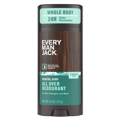 Every Man Jack All Over Solid Deodorant Coastal Surf 2.6oz - New - Image 2