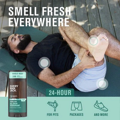 Every Man Jack All Over Solid Deodorant Coastal Surf 2.6oz - New - Image 5