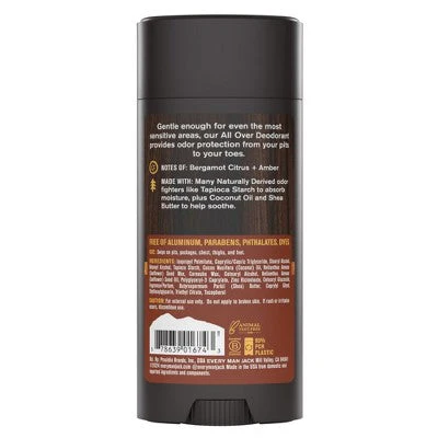 Every Man Jack All Over Solid Deodorant Fresh Citrus 2.6oz - Image 11