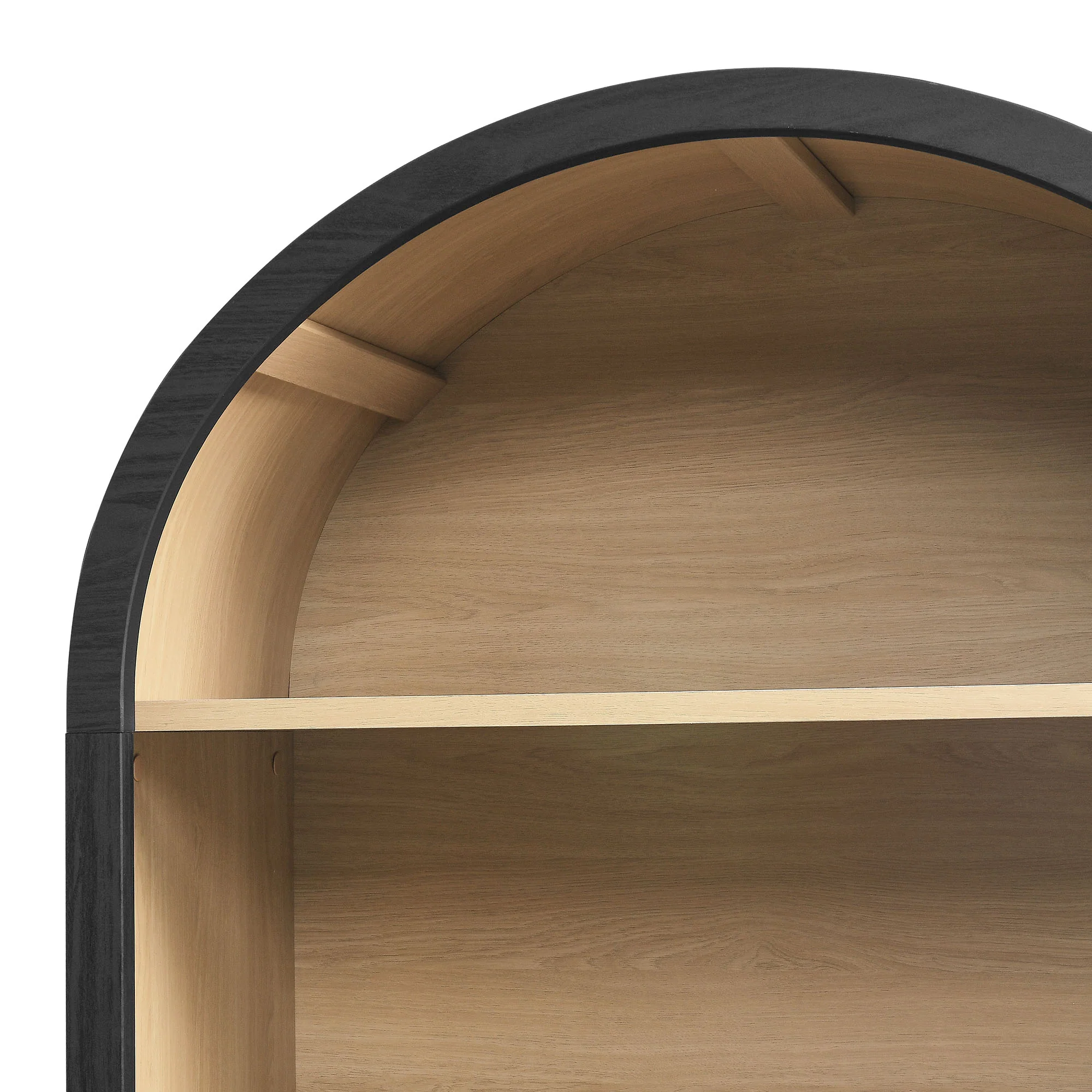 Evie Arched Wide Bookcase Display Cabinet by Modway - Image 6