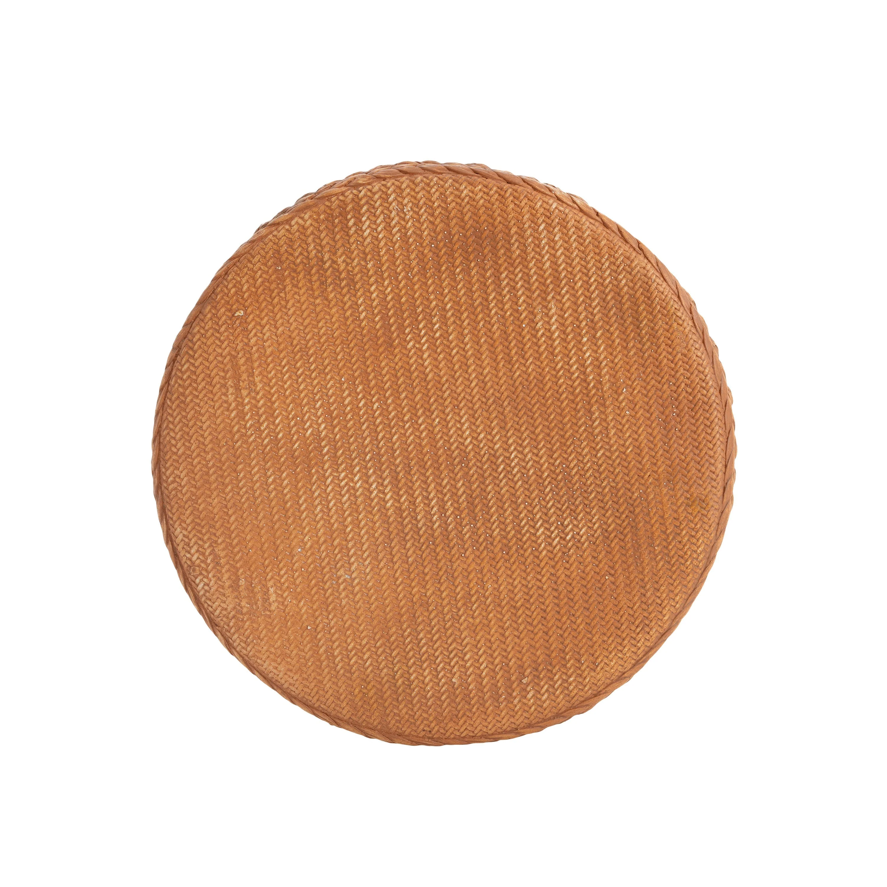 Evie Outdoor Patio Round MGO Side Table Brown - Image 10