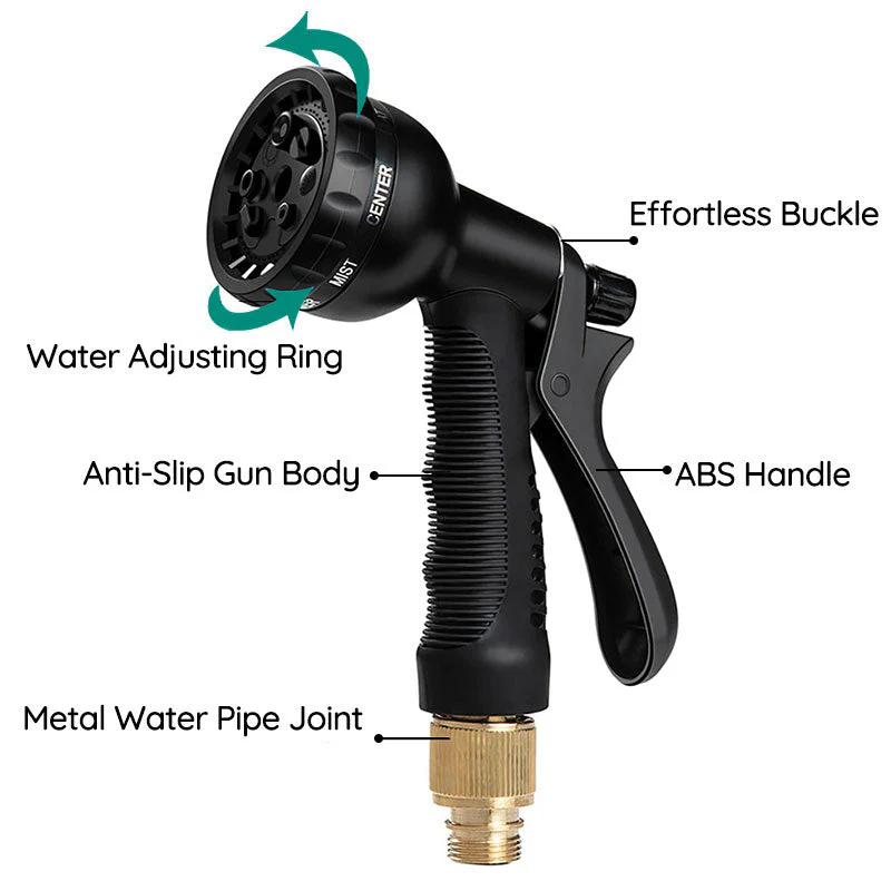 Expandable Garden Hose Flexible Water Hose with 8 Spray Nozzle Lightweight - Image 7