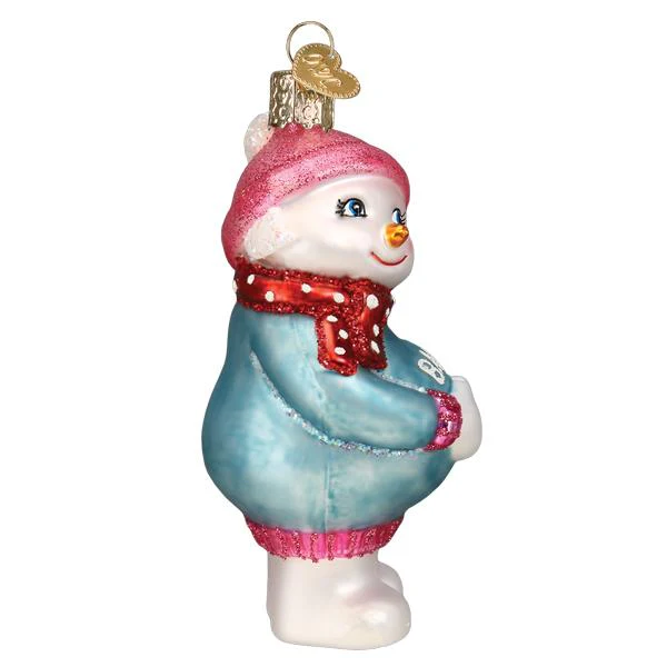 Expectant Snowlady Ornament - Image 5